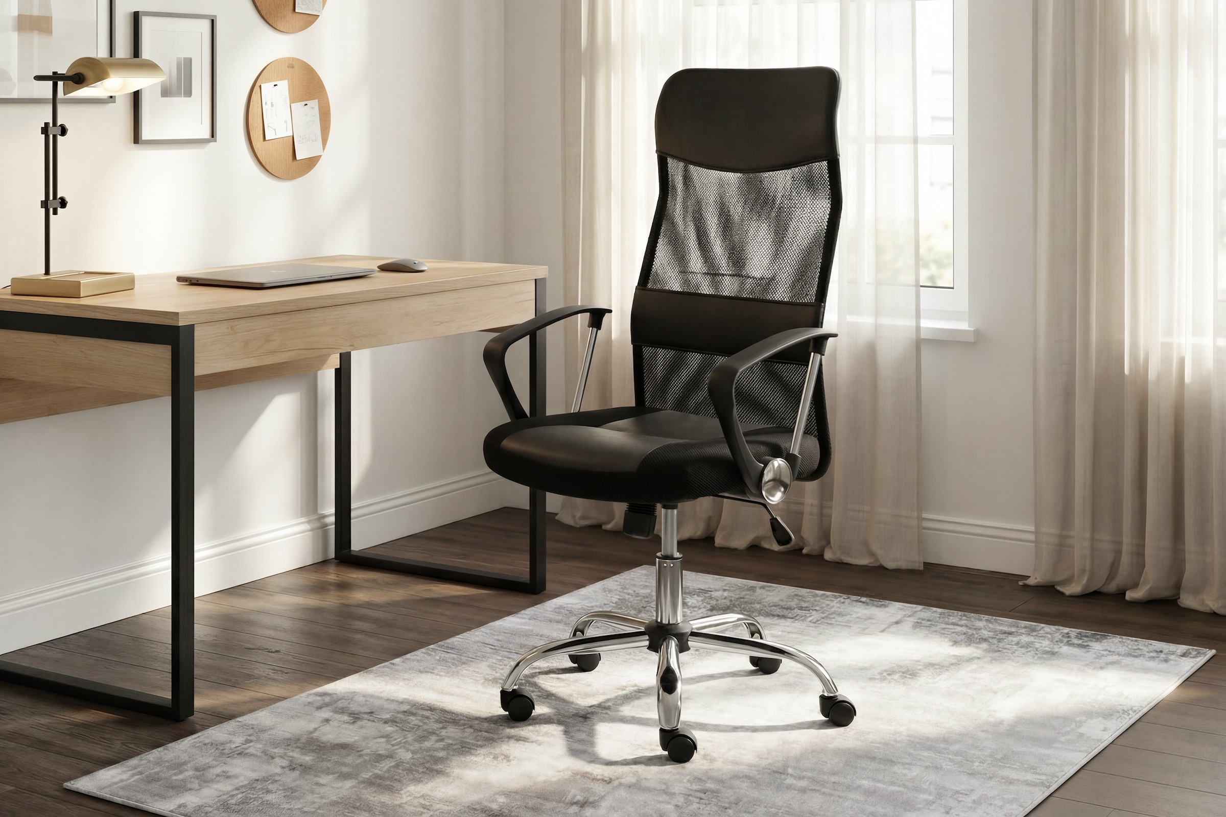 Duo Collection Bürostuhl »Regensburg« () mit verchromten Fusskreuz, Chefsessel