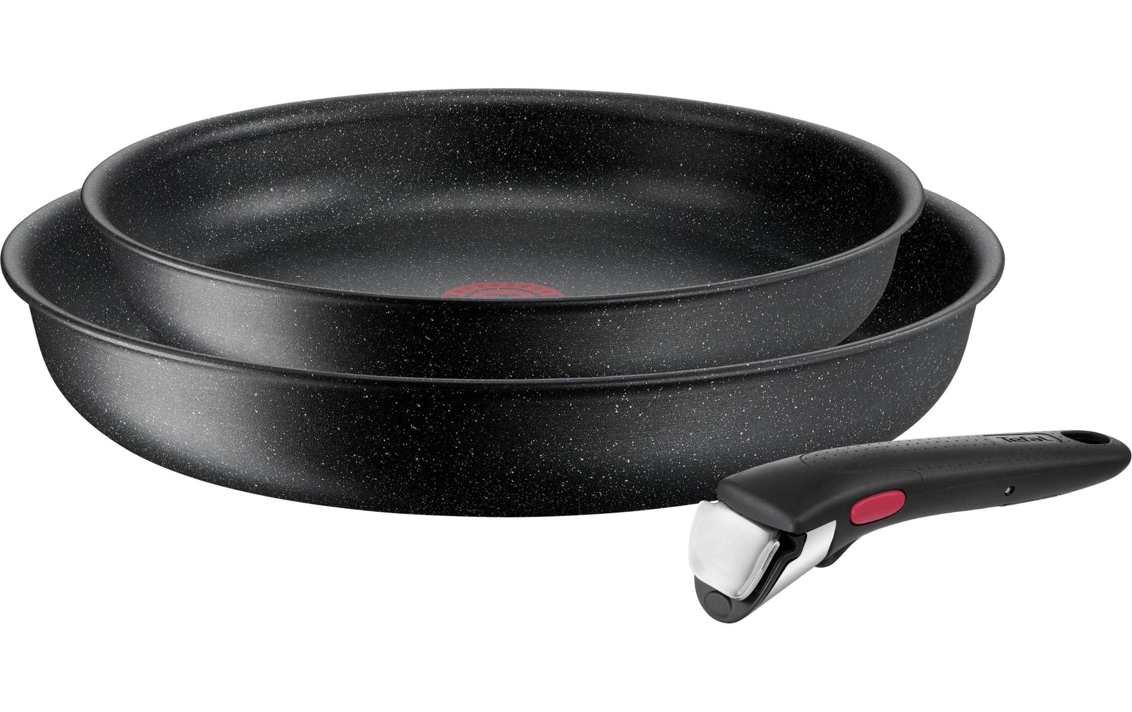 Image of Tefal Pfannen-Set "Ingenio Black Stone 24 cm/28 cm" Aluminium
