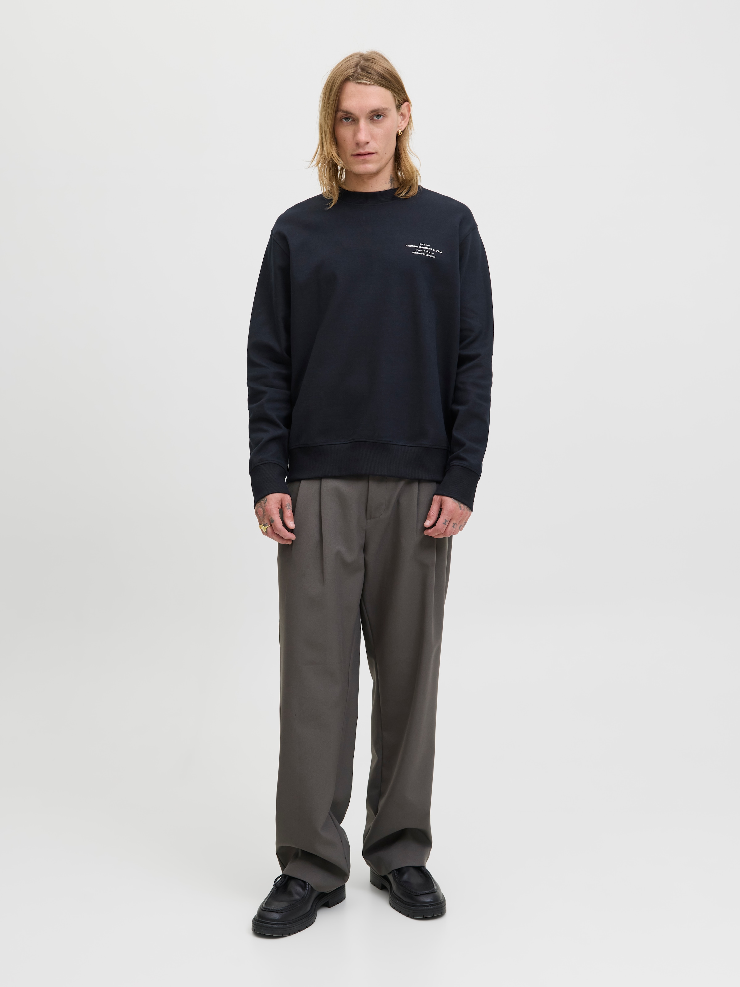 Jack & Jones Sweatshirt »JPRBLACHAD BRANDING SWEAT CREW NECK LN«
