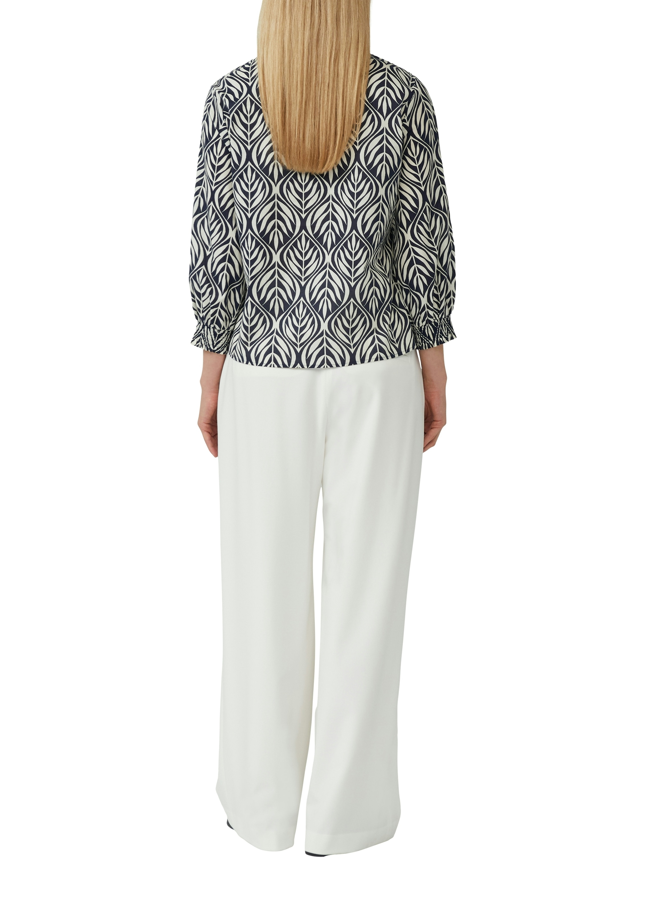 s.Oliver BLACK LABEL Blouse à manches longues avec imprimé intégral