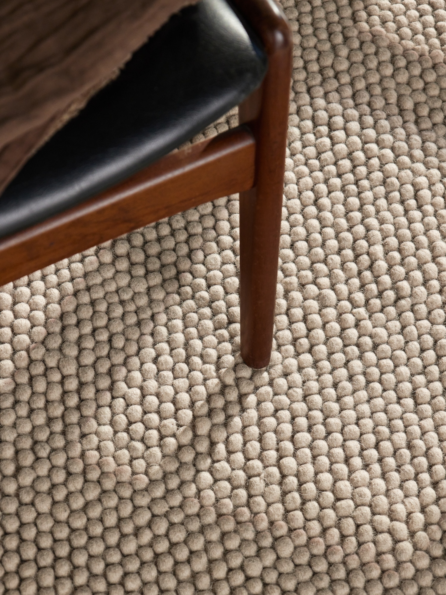 Ted Baker Tapis en laine »Diana« Rond 16 mm Höhe Wolle, Natur, Handgemacht, Wohnzimmer, Esszimmer, Schlafzimmer, Skandi