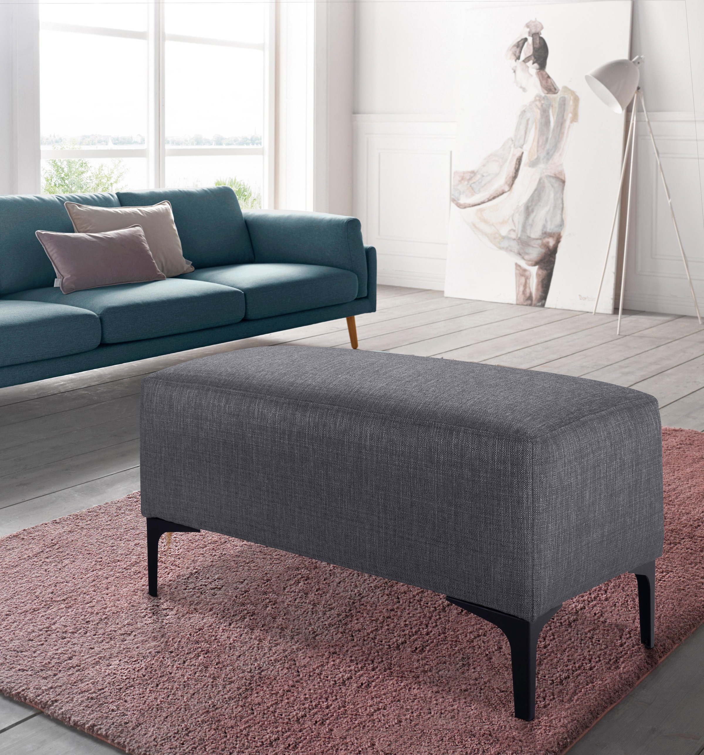 Image of andas Hocker »Diva2«, mit edlen Metallfüssen bei Ackermann Versand Schweiz