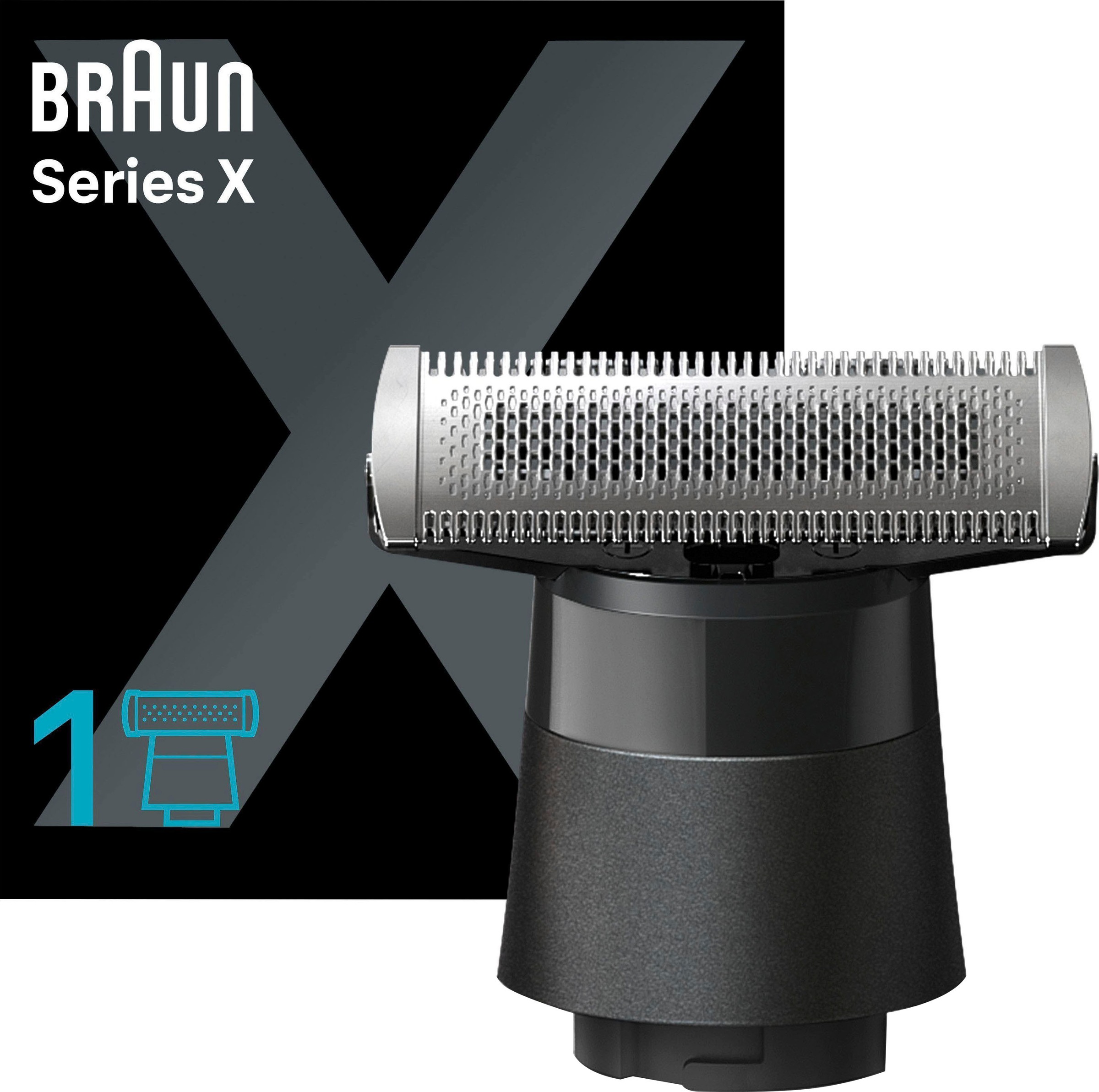 Braun Ersatzscherteil »Series X XT20«, (1 St.), 4D-Metallklinge