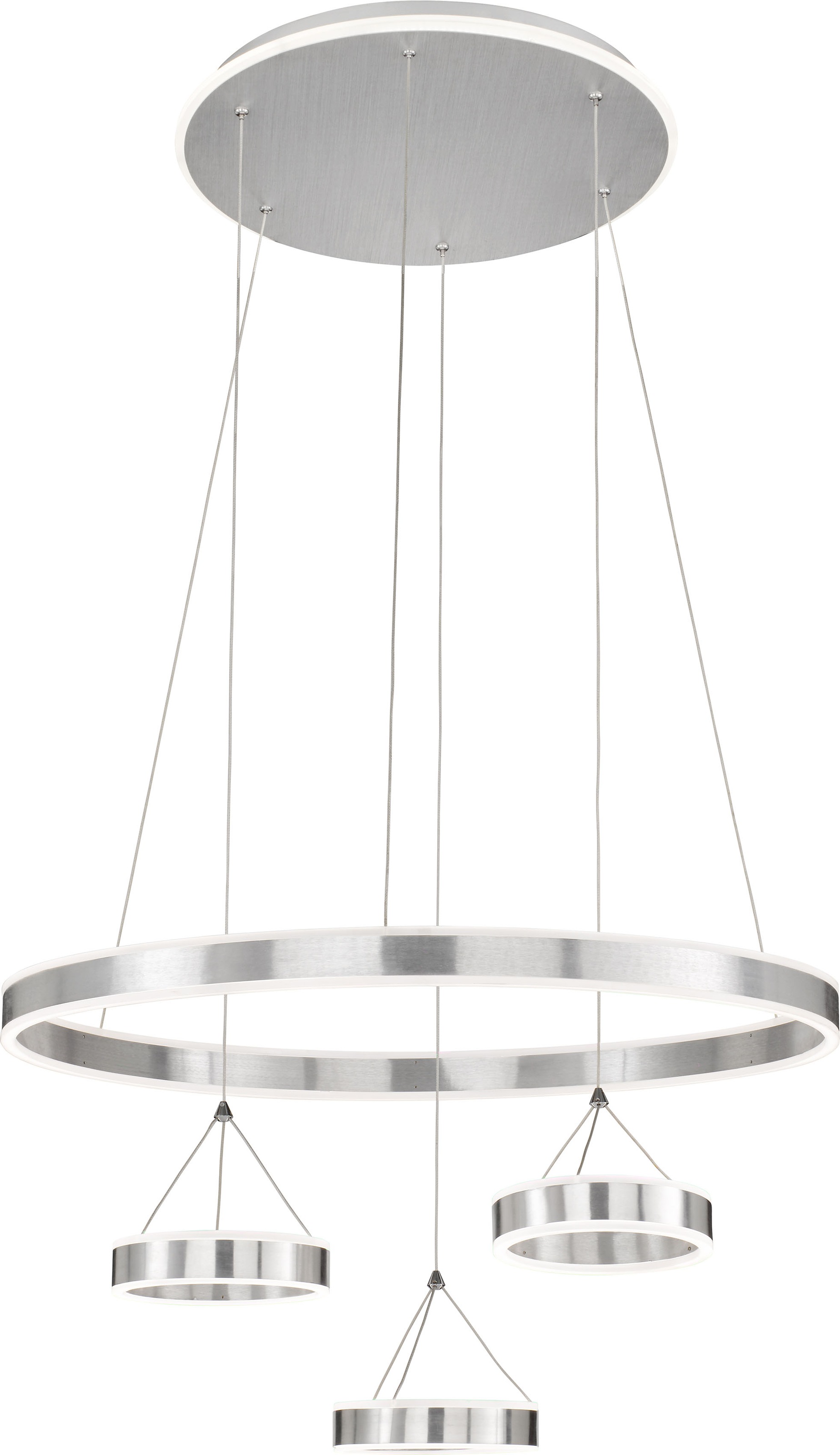 Image of WOFI LED Pendelleuchte »Pendelleuchte Lena 4 Flg.«, LED-Modul, 1 St., Warmweiss, charakterstarkes Design bei Ackermann Versand Schweiz