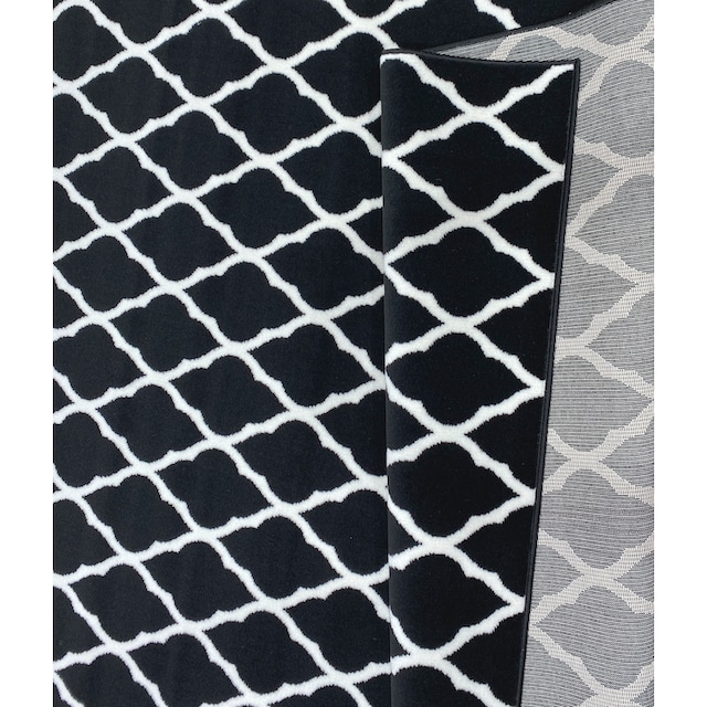 modern, »Elliota«, Kurzflor-Teppich auf rechteckig, Rauten-Design, grafisches versandkostenfrei Teppich Leonique