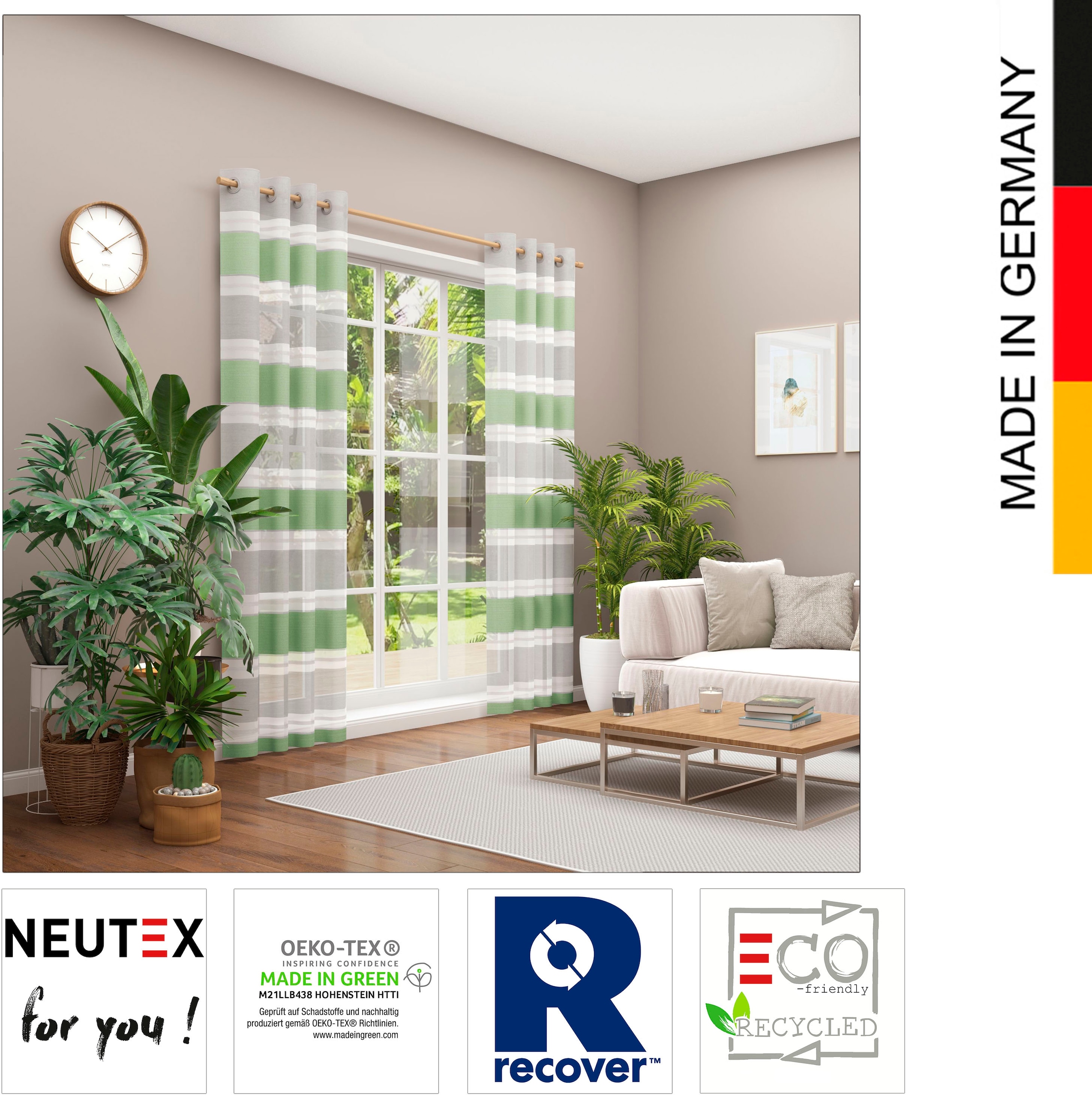 günstig you! Eco«, Neutex for kaufen Nachhaltig »Valeska Vorhang (1 St.),