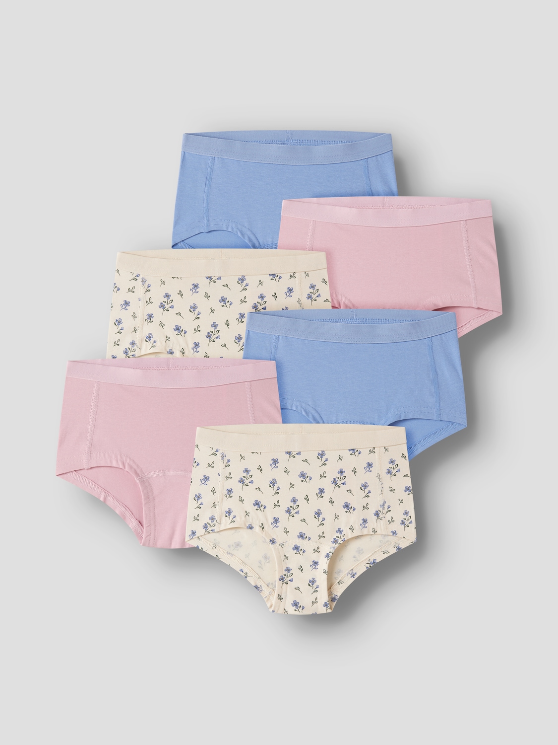 Name It Hipster »NKFHIPSTER 6P BUTTERCREAM FLORAL NOOS« Paquet, 6 cuis