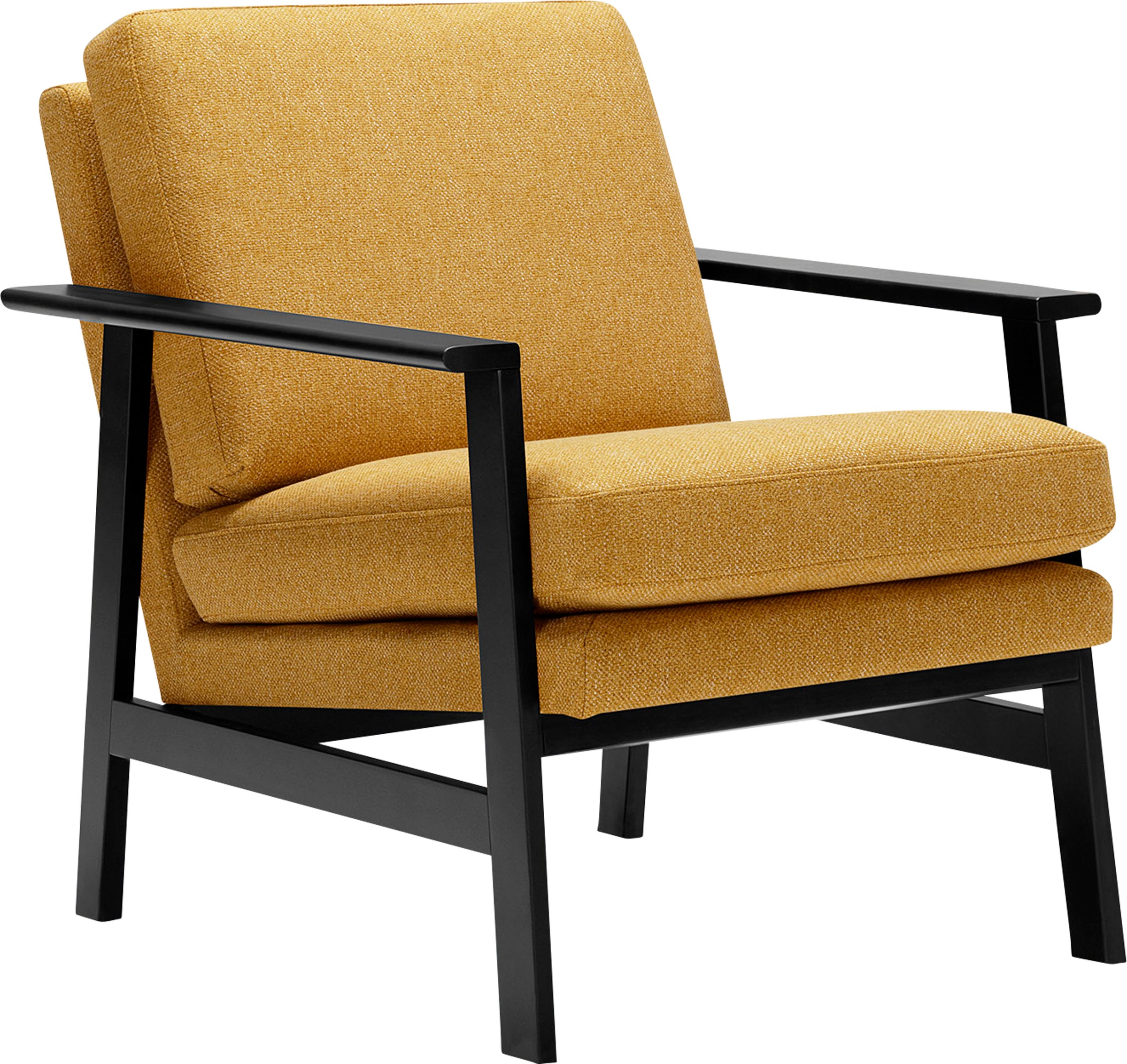 Image of LOVI Sessel »Pepper«, Gestell schwarz aus massiver Buche im Retro Style bei Ackermann Versand Schweiz