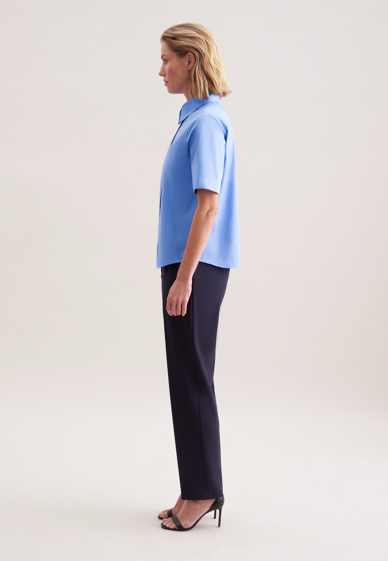 seidensticker Hemdbluse »Schwarze Rose« 1/2 Uni