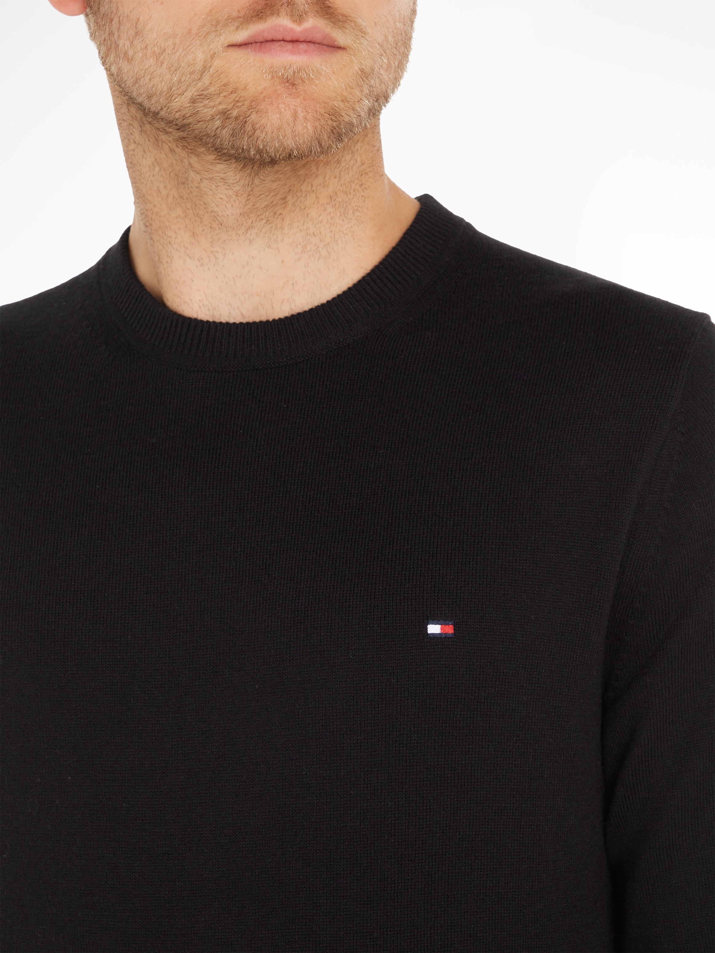 Tommy Hilfiger Pull à col rond »PIMA ORG CTN CASHMERE CREW NECK«