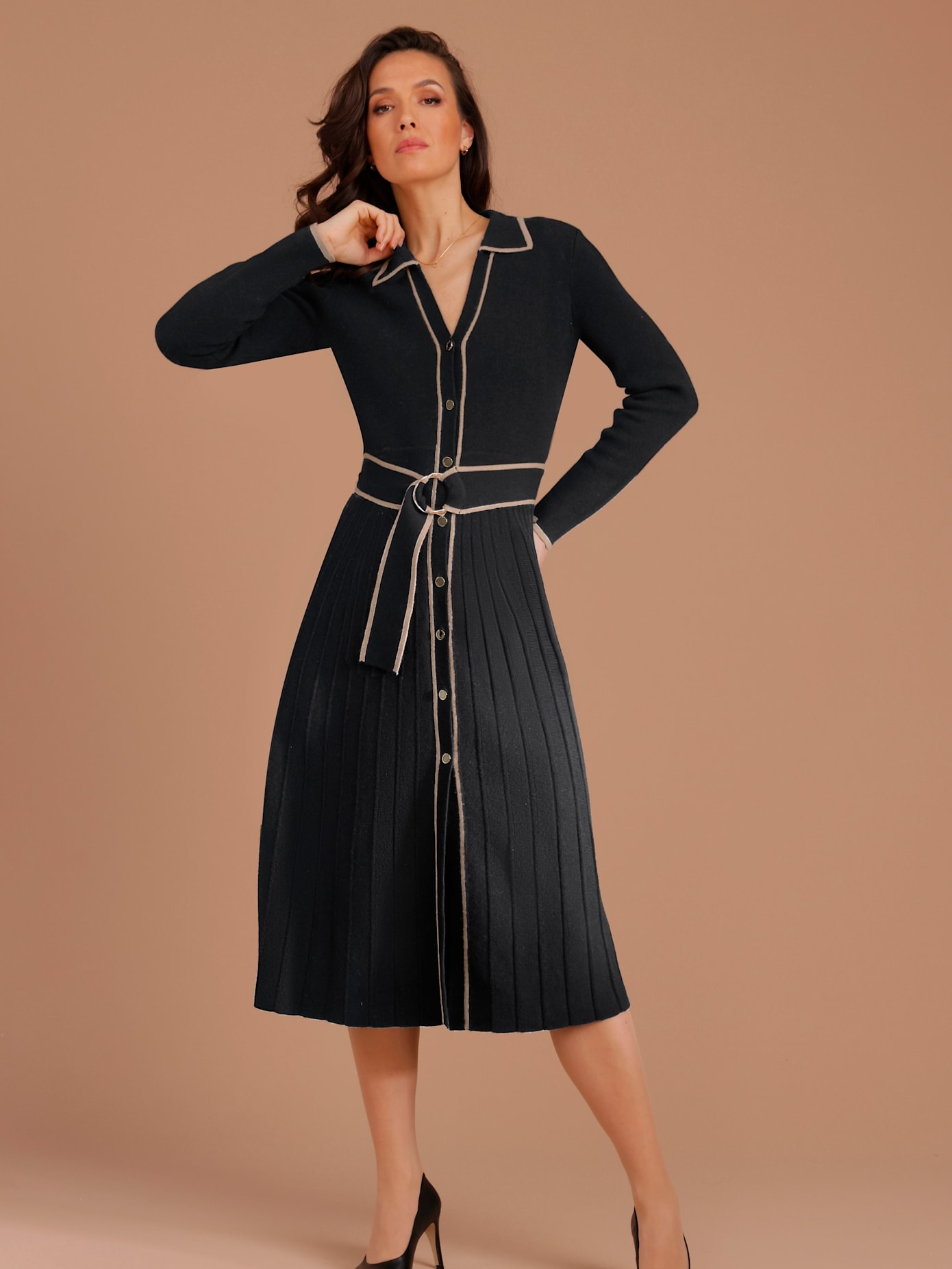 Image of CREATION L PREMIUM Strickkleid "Woll-Strickkleid"