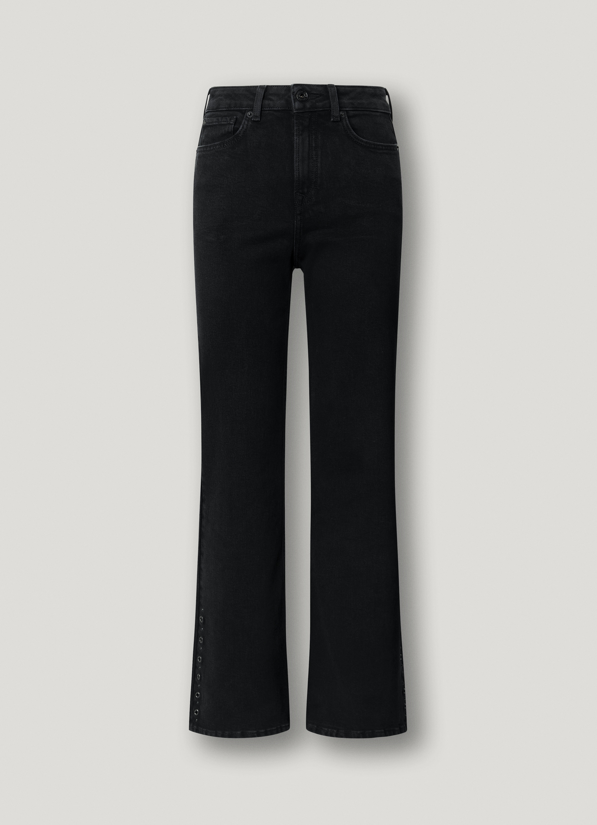 Pepe Jeans Jeans taille haute »WILLA BLK« Flare Leg, mit dekorativen Nieten
