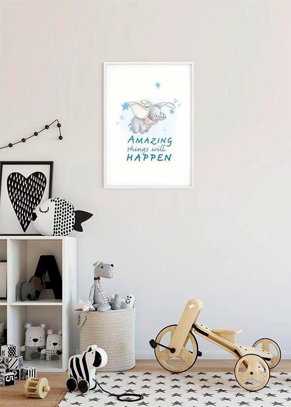 Komar Bild »Dumbo Amazing«, Disney, (1 St.), Wandbild zur Dekoration im Kinderzimmer - ohne Rahmen