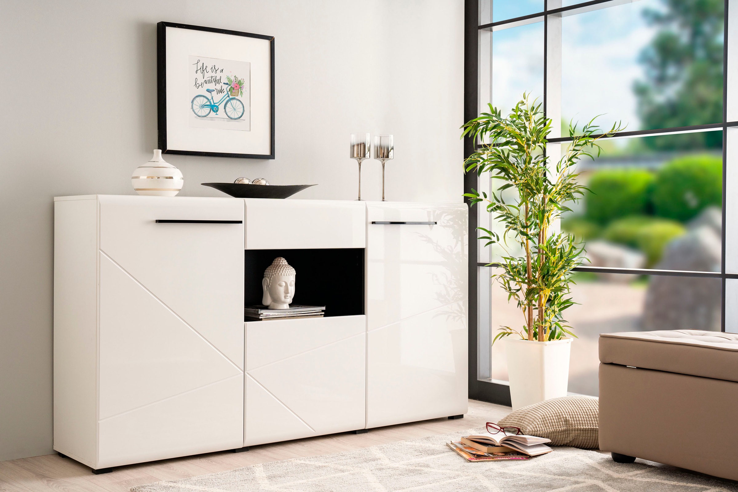 Image of INOSIGN Sideboard "Trentino" Kommode, Briete ca. 173 cm, Soft-Close-Funktion, Hochglanzfronten