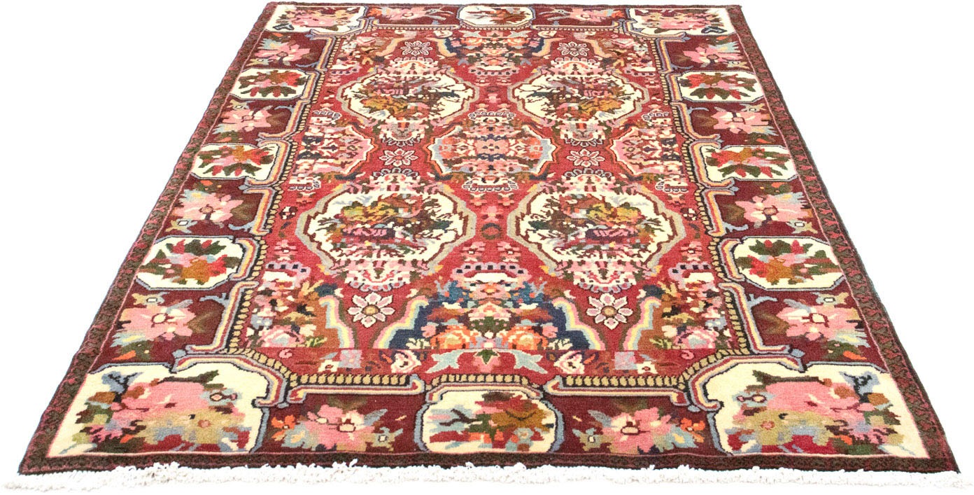 Image of morgenland Orientteppich »Perser - Nomadic - 197 x 136 cm - dunkelrot«, rechteckig, 10 mm Höhe, Wohnzimmer, Handgeknüpft, Einzelstück mit Zertifikat bei Ackermann Versand Schweiz