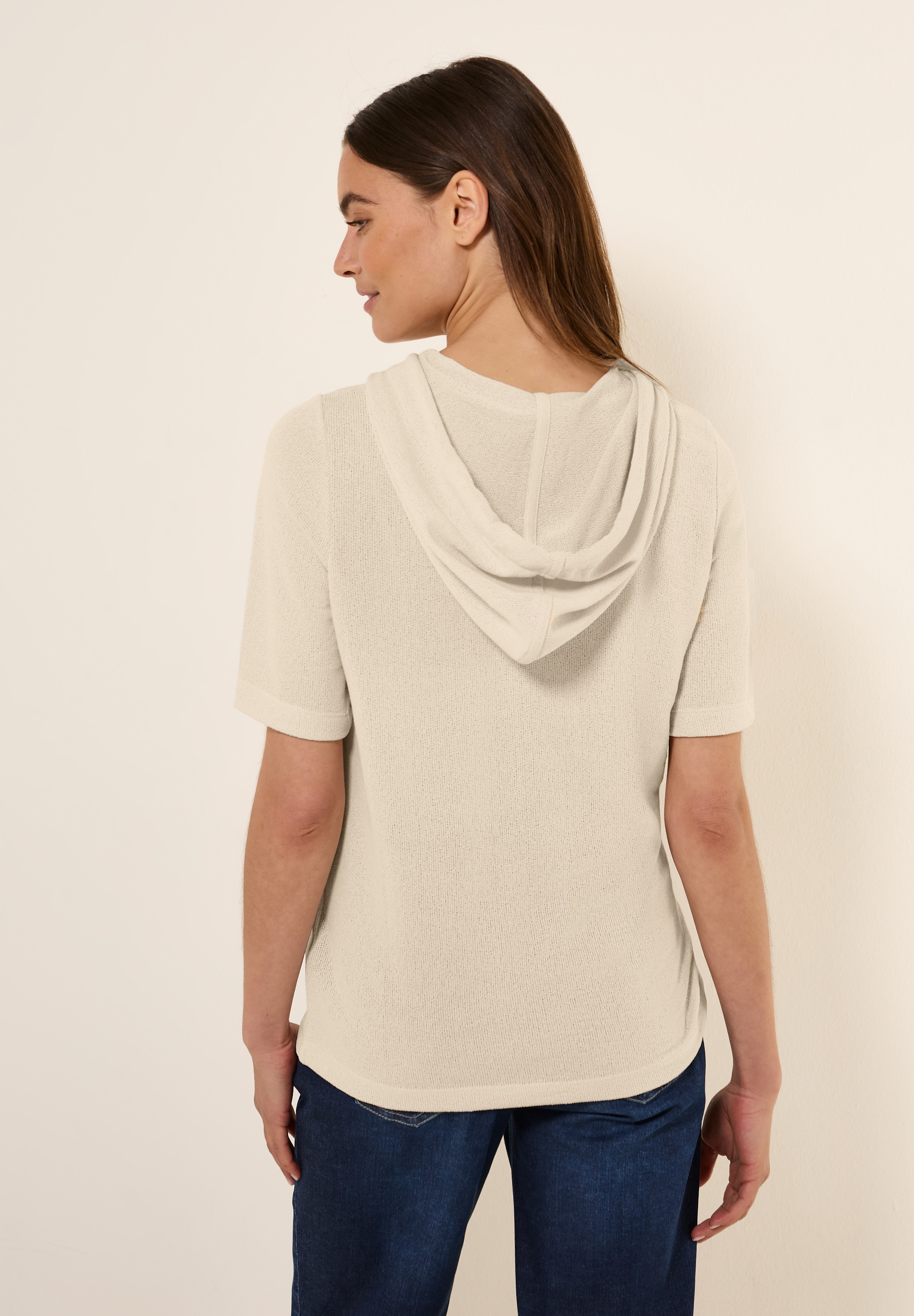 Cecil Kapuzenshirt, mit feiner Struktur