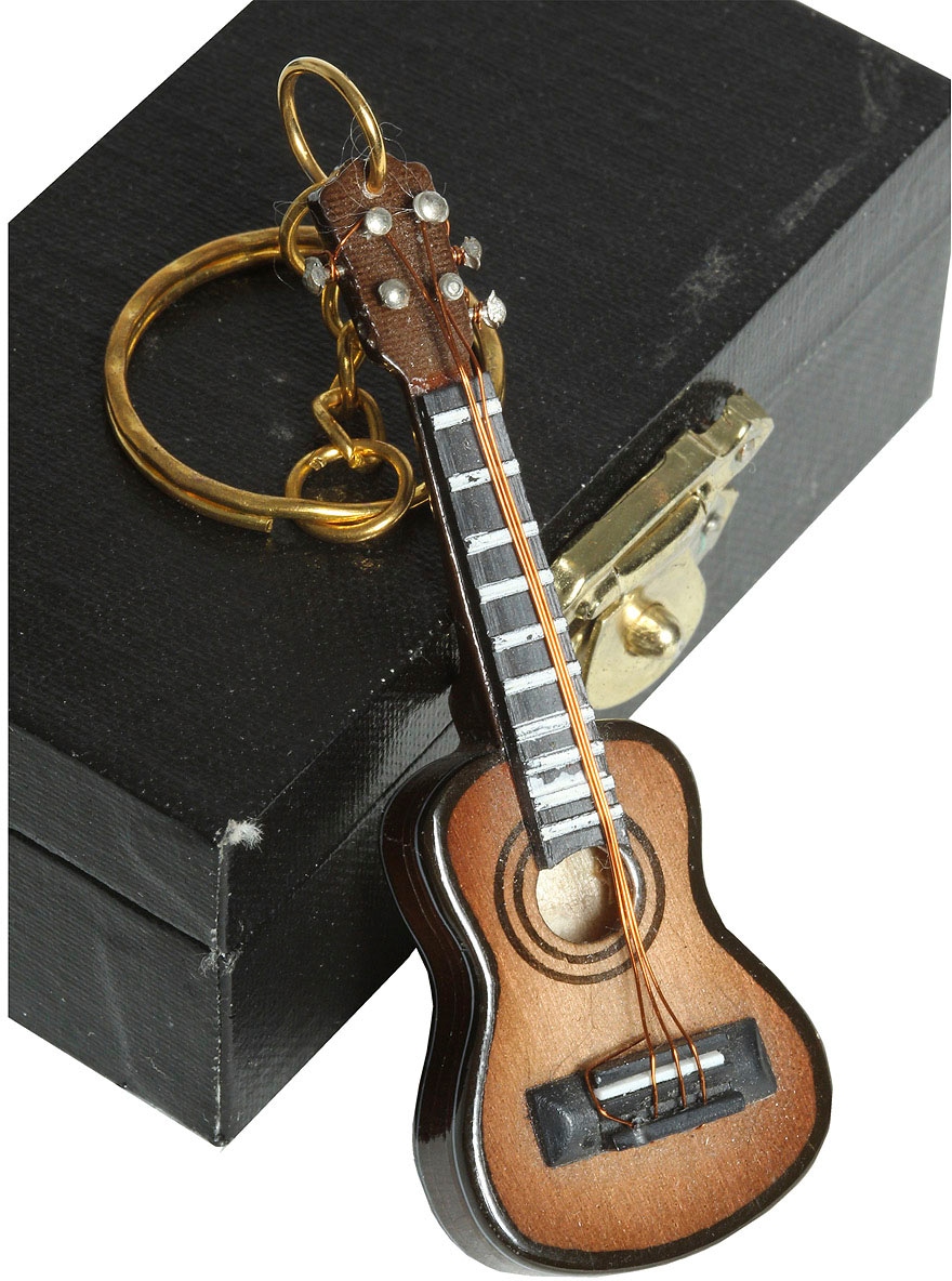 Image of Ambiente Haus Dekofigur »Schlüsselanhänger Gitarre dunkel 7cm«, (1 St.) bei Ackermann Versand Schweiz
