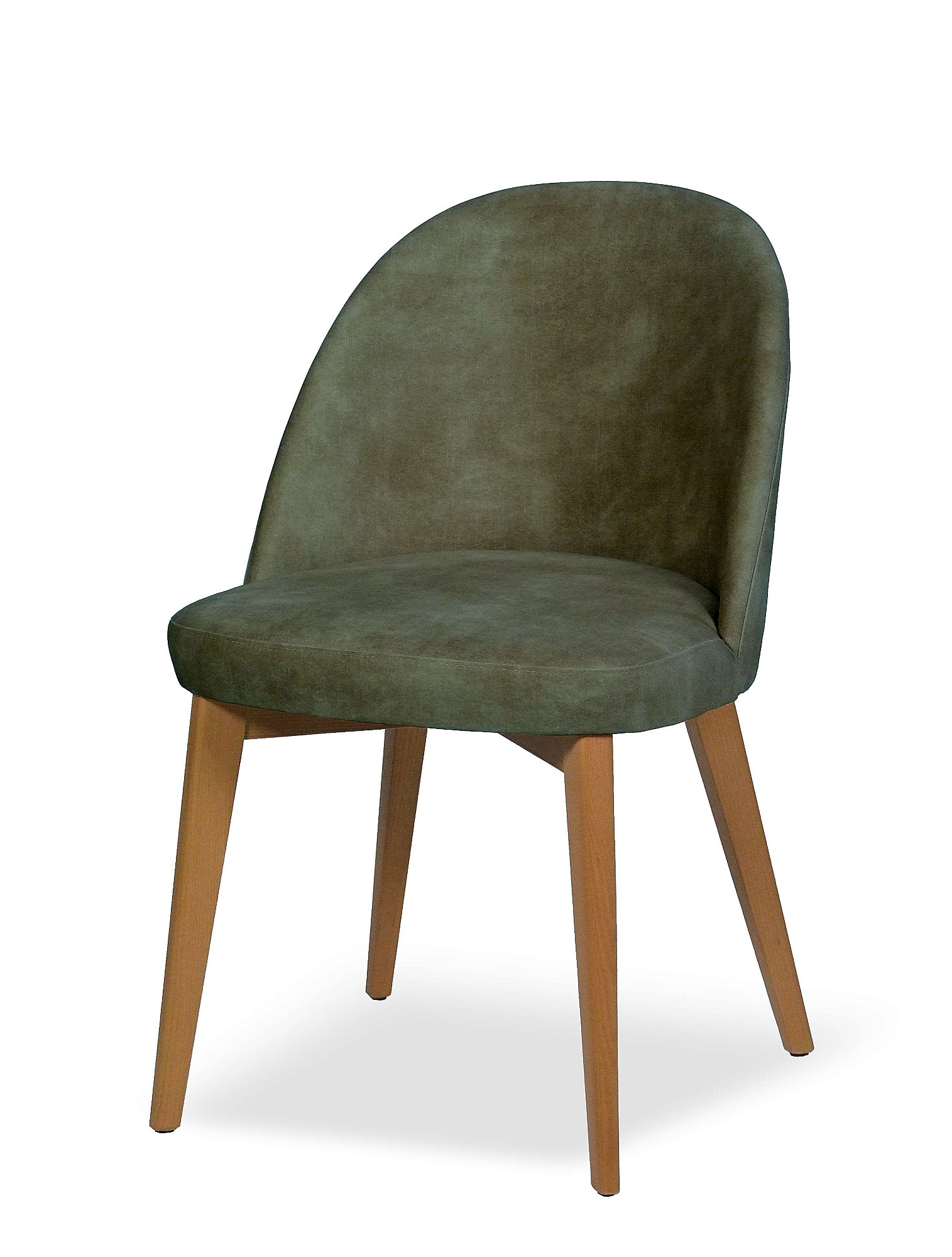 Home affaire Chaise à 4 pieds »NUVOLA Stuhl,Armstuhl,Made in Italy,Massivholz,Samt,24 Farbvarianten« () 1 cuisChaise de salle à manger, velours déperlant avec effet nuage