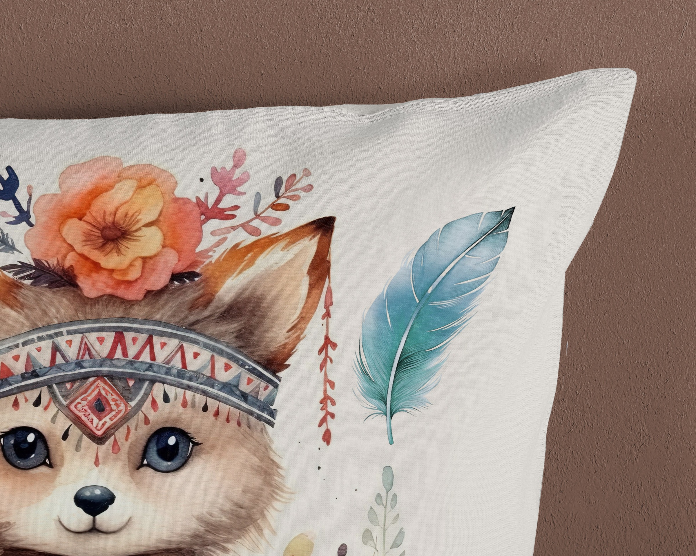 good morning Kinderbettwäsche »Hay«, Baumwolle, 135x200, Reissverschluss, Wendeoptik, Kind, Fuchs, Boho Sand
