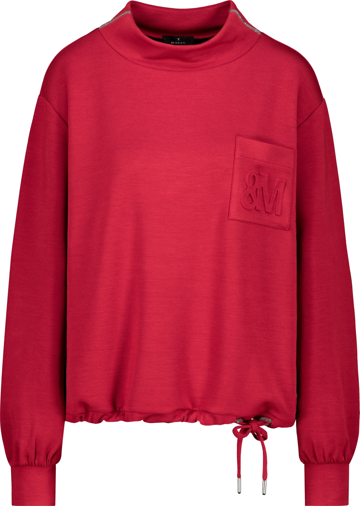 Monari Sweatshirt »Sweatshirt Basic Schmuckdetail« Regular fit mit Stehkragen