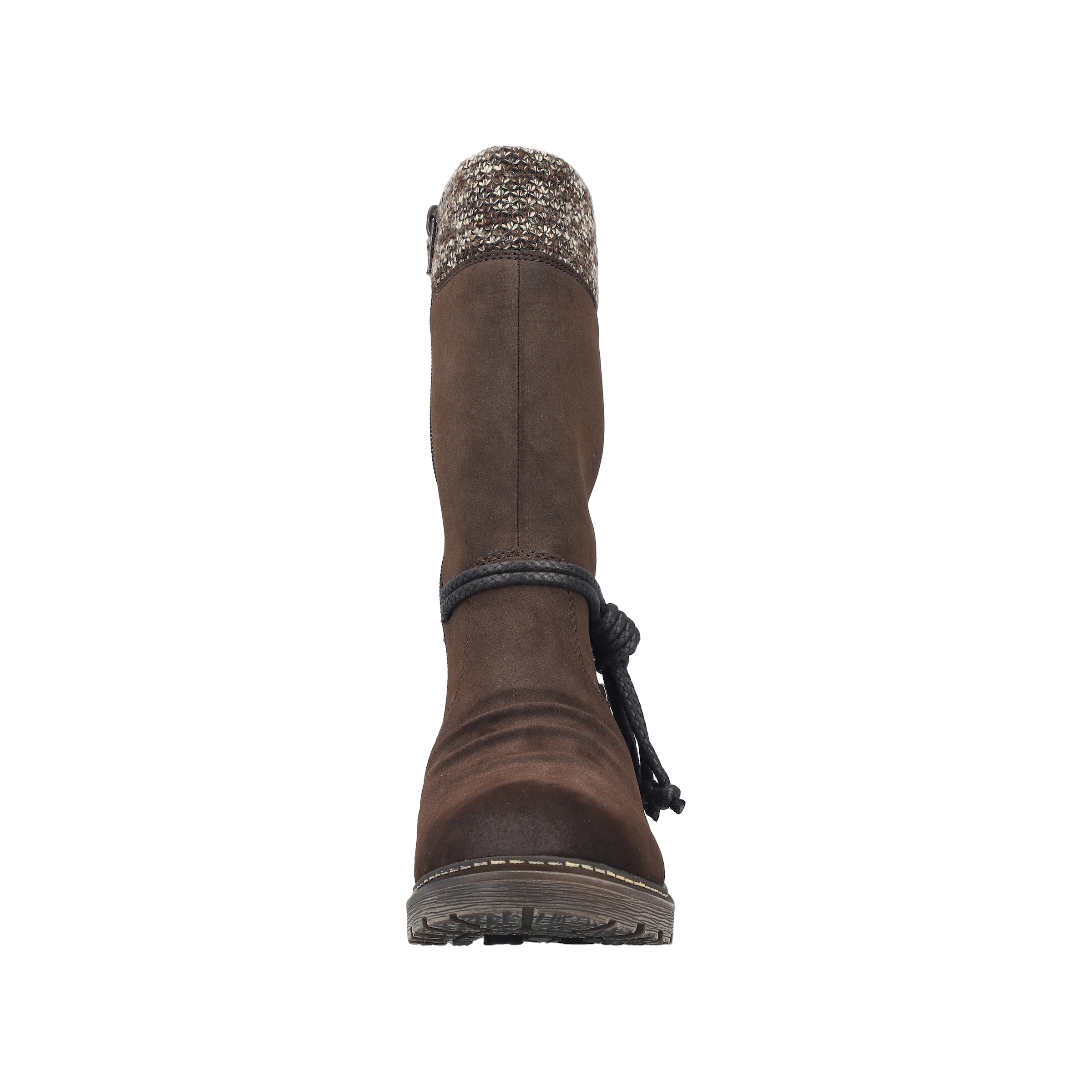 Rieker Winterstiefel  Winterboots, Blockabsatz, TEX-Membran, mit gestricktem Schaftrand