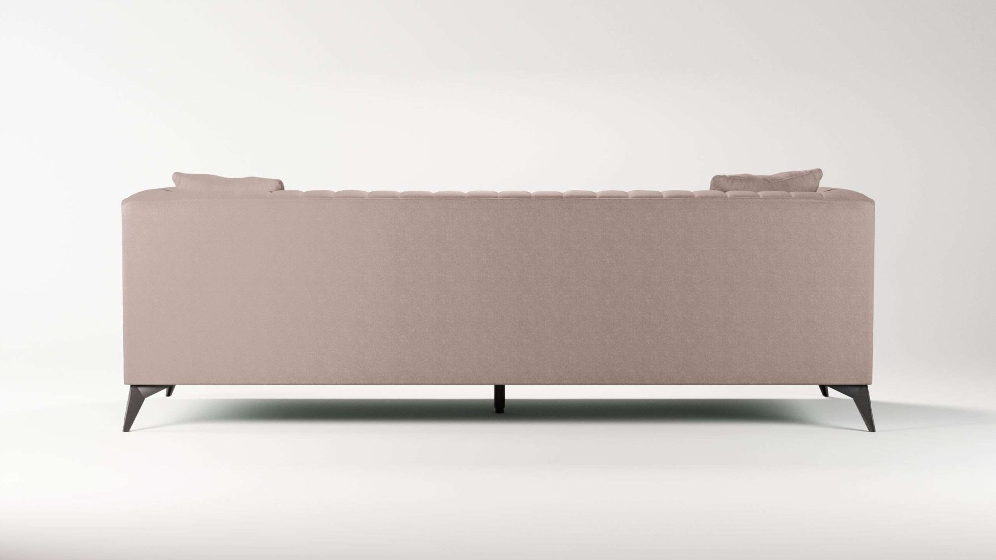 Places of Style 4-Sitzer »MATTHEW elegantes Designsofa, Masse B/T/H: 231/86/74 cm«, XXL, Steppung im Rücken, lose Sitzkissen, incl 2. Zierkissen