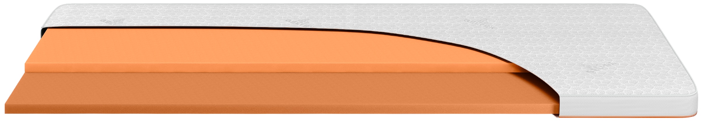 Beka® Topper »Gelschaum Topper GELTEX® Next Horizon Firm Cool« Mousse GELTEX® 100 %, 7 cm de haut, RG43, réversible, côté housse rafraîchissant