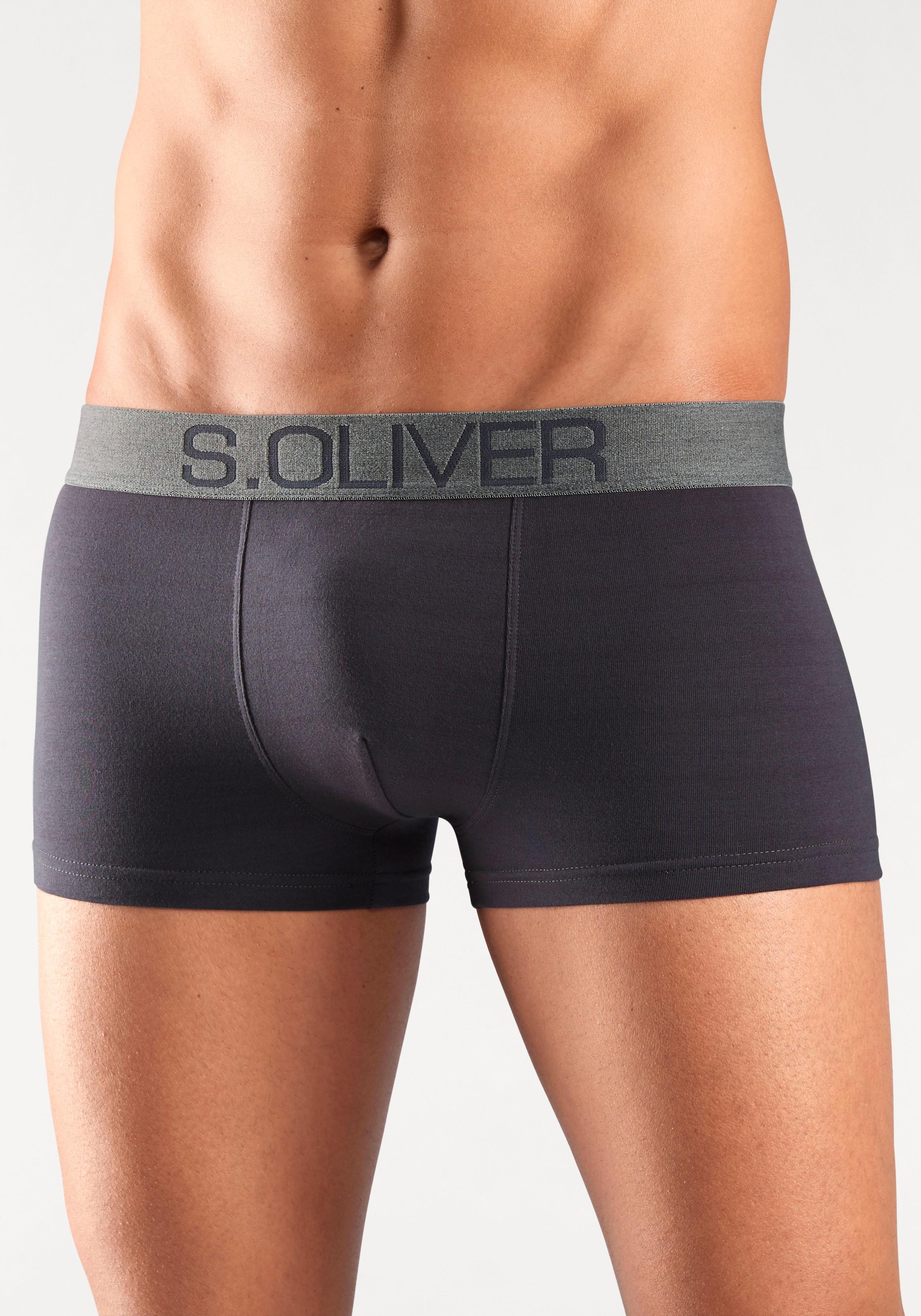 s.Oliver Hipster, (Packung, 4 St.), Boxershorts für Herren aus Baumwoll-Mix