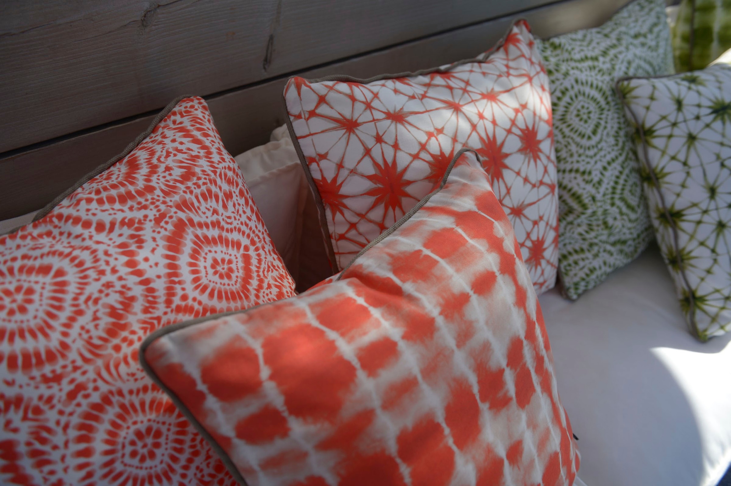 H.O.C.K. Palettenkissen »Badu Batik Steel Outdoor« Matratzenkissen