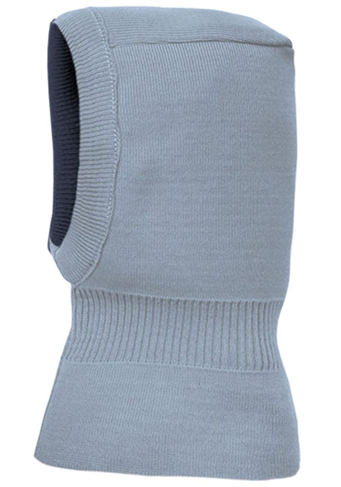 MAXIMO Wendemütze reine Merinowolle, reversible, doppelt gestrickt, Ausgenähtes Halsteil