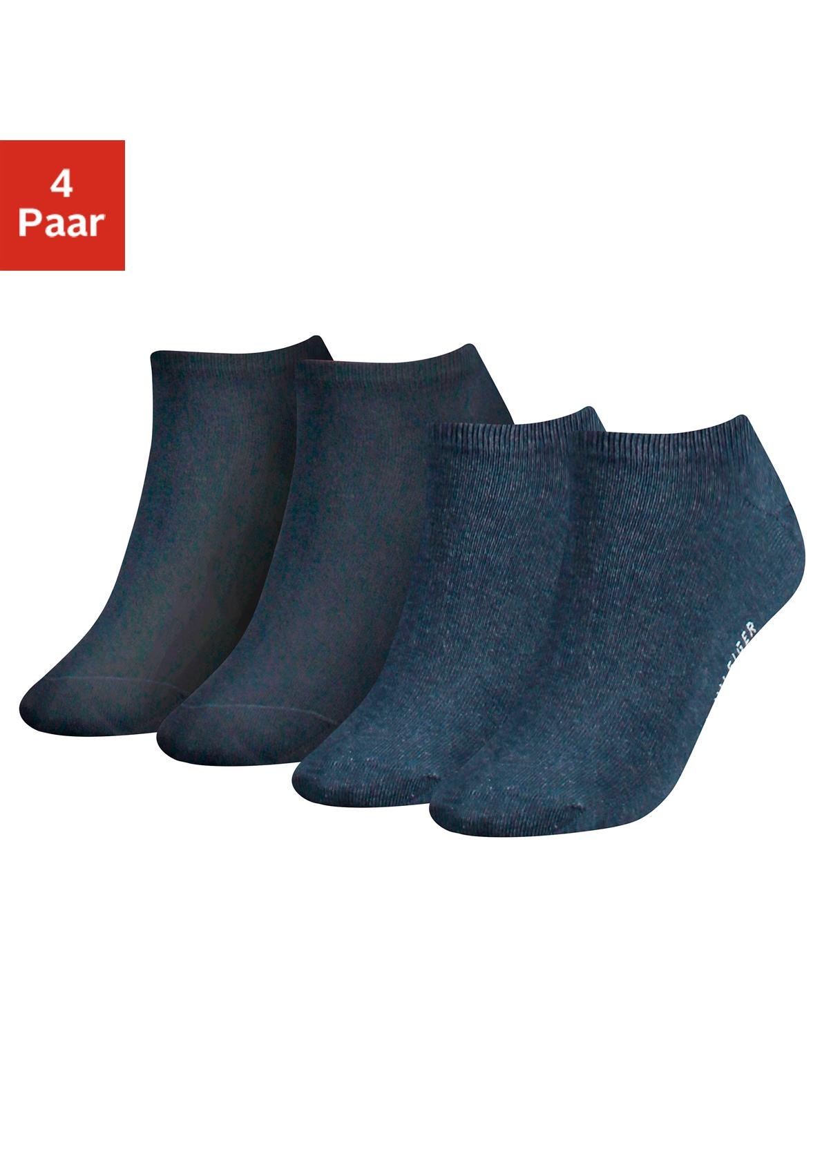Image of Tommy Hilfiger Sneakersocken, (4 Paar), mit schmalem Rippbündchen bei Ackermann Versand Schweiz