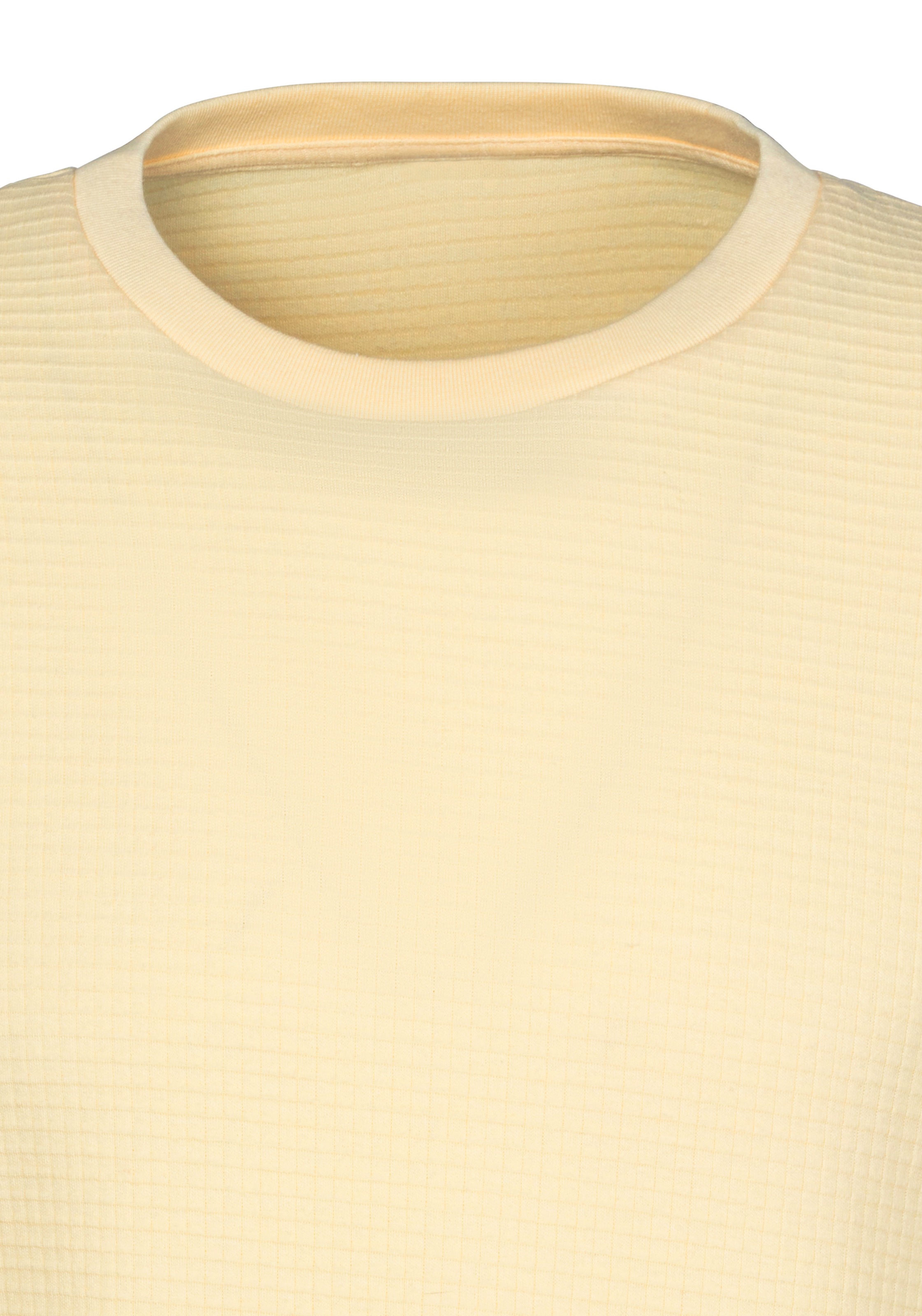John Devin T-Shirt »mit Struktur«, Rundhalsshirt mit Struktur aus Baumwoll-Mix
