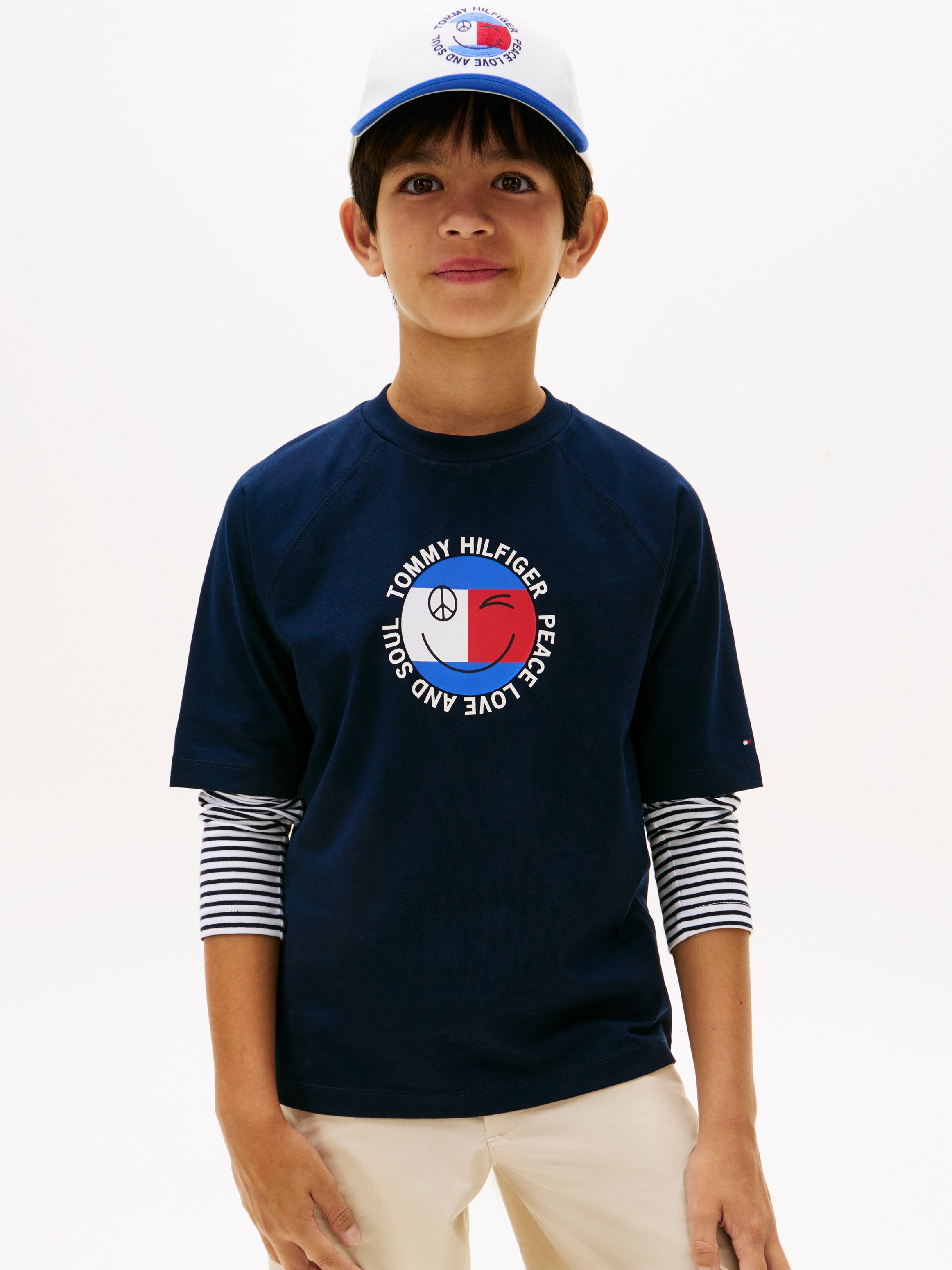 Image of Tommy Hilfiger T-Shirt "FUN FLAG GRAPHIC" Kinder bis 16 Jahre, Druck