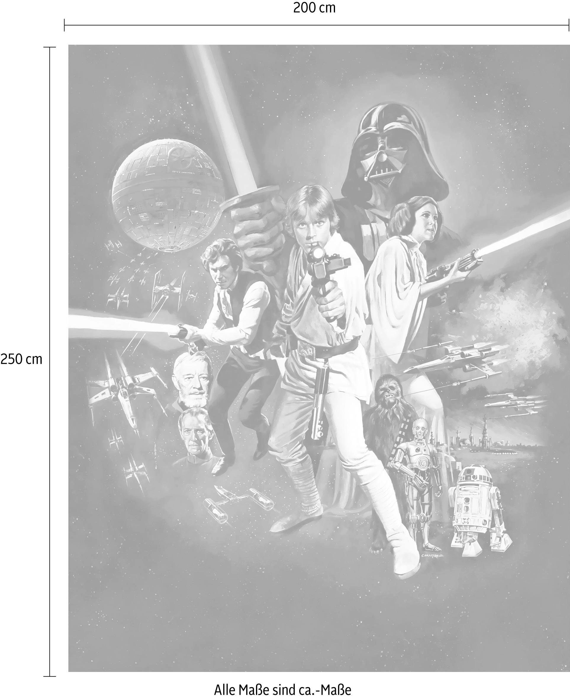 Komar Vliestapete »Digitaldruck Vlies - Star Wars Poster Classic 1 - Grösse 200 x 250 cm«, bedruckt, Kinderzimmer