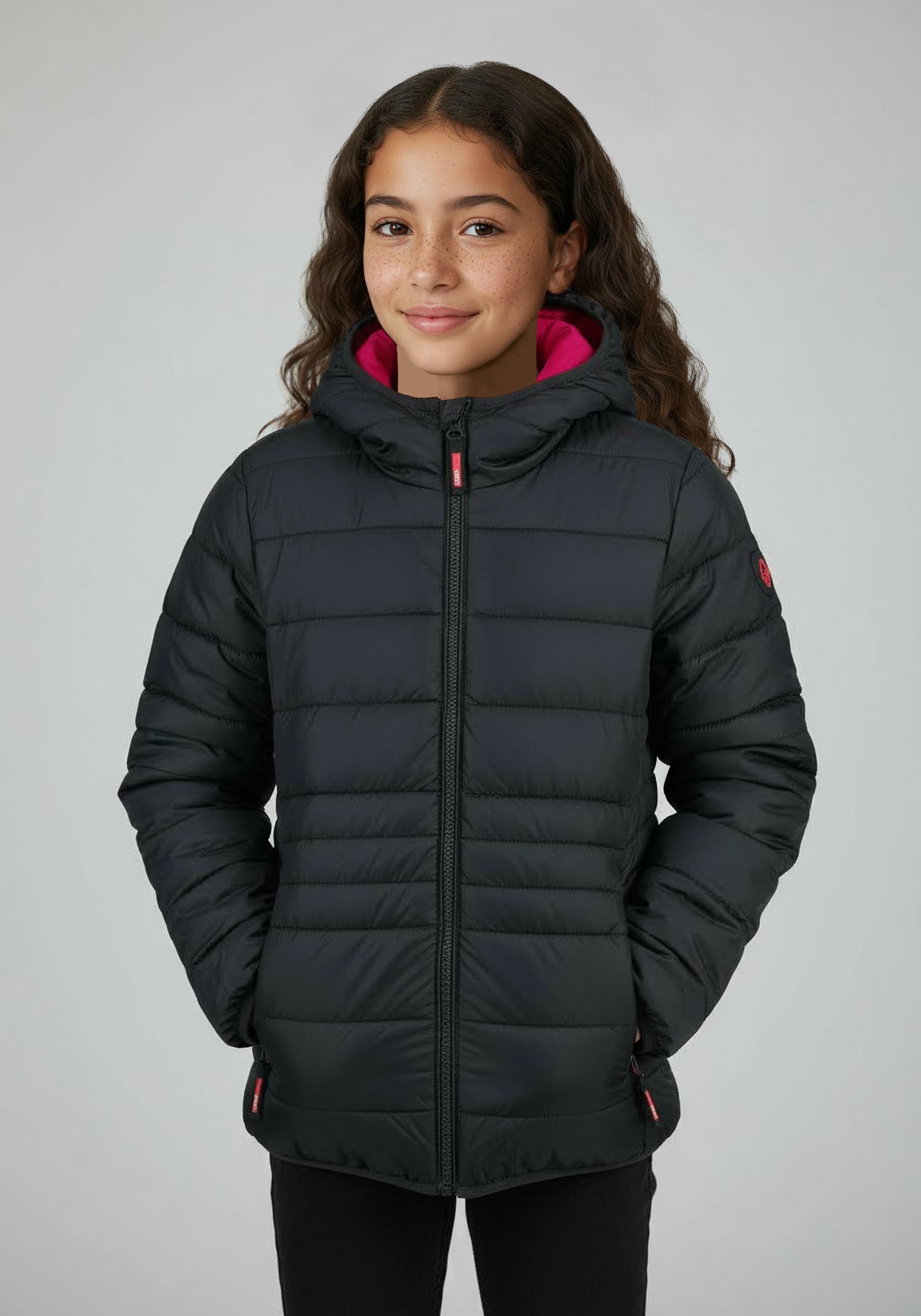 Image of CMP Steppjacke "KID G JACKET FIX HOOD" mit Kapuze für Jugendliche, mit Kapuze, mit Reissverschlusstaschen