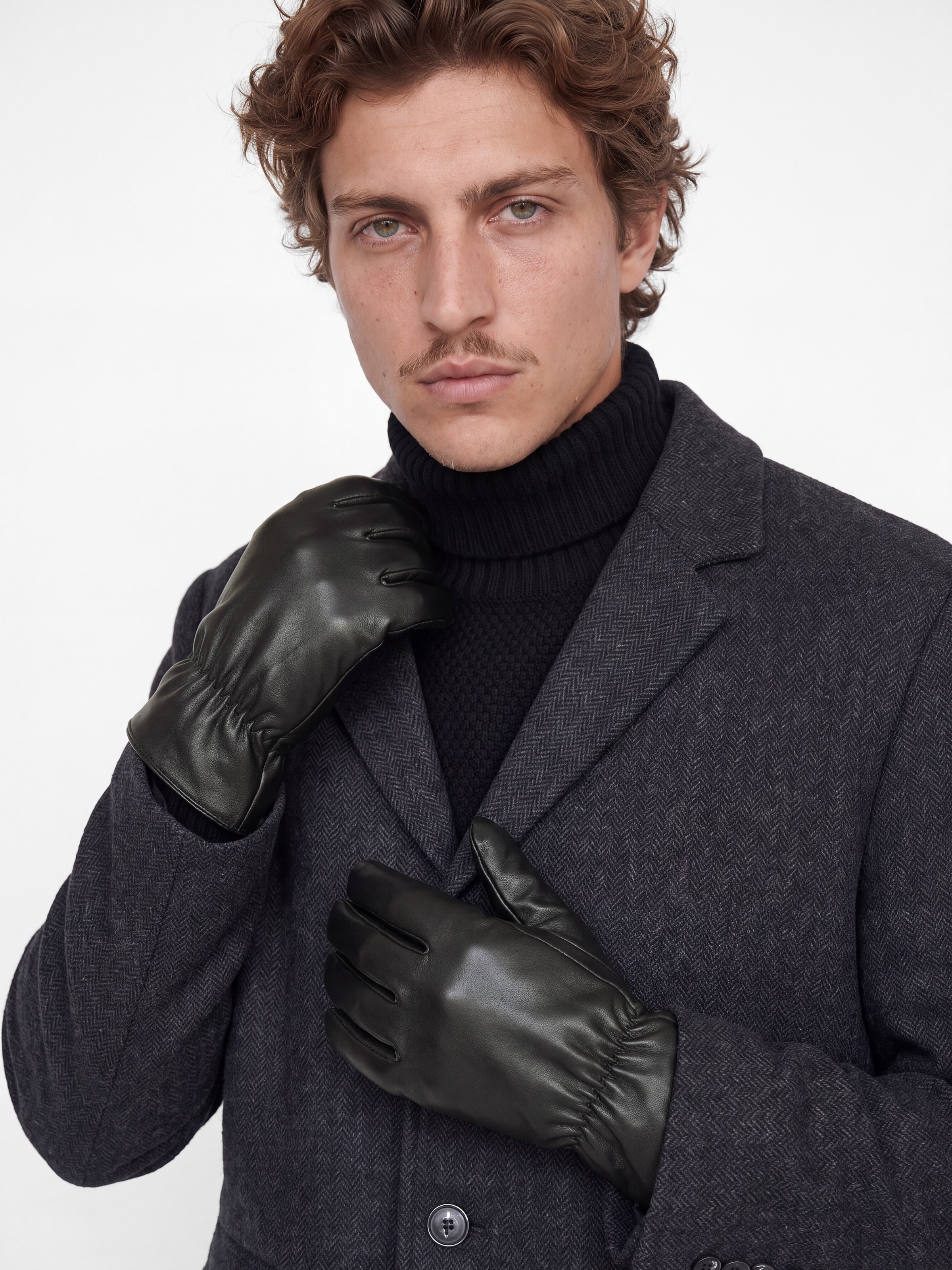 Image of Jack & Jones PU-Handschuhe "JACOWEN GLOVES" Kunstfaser, Einheitsgrösse