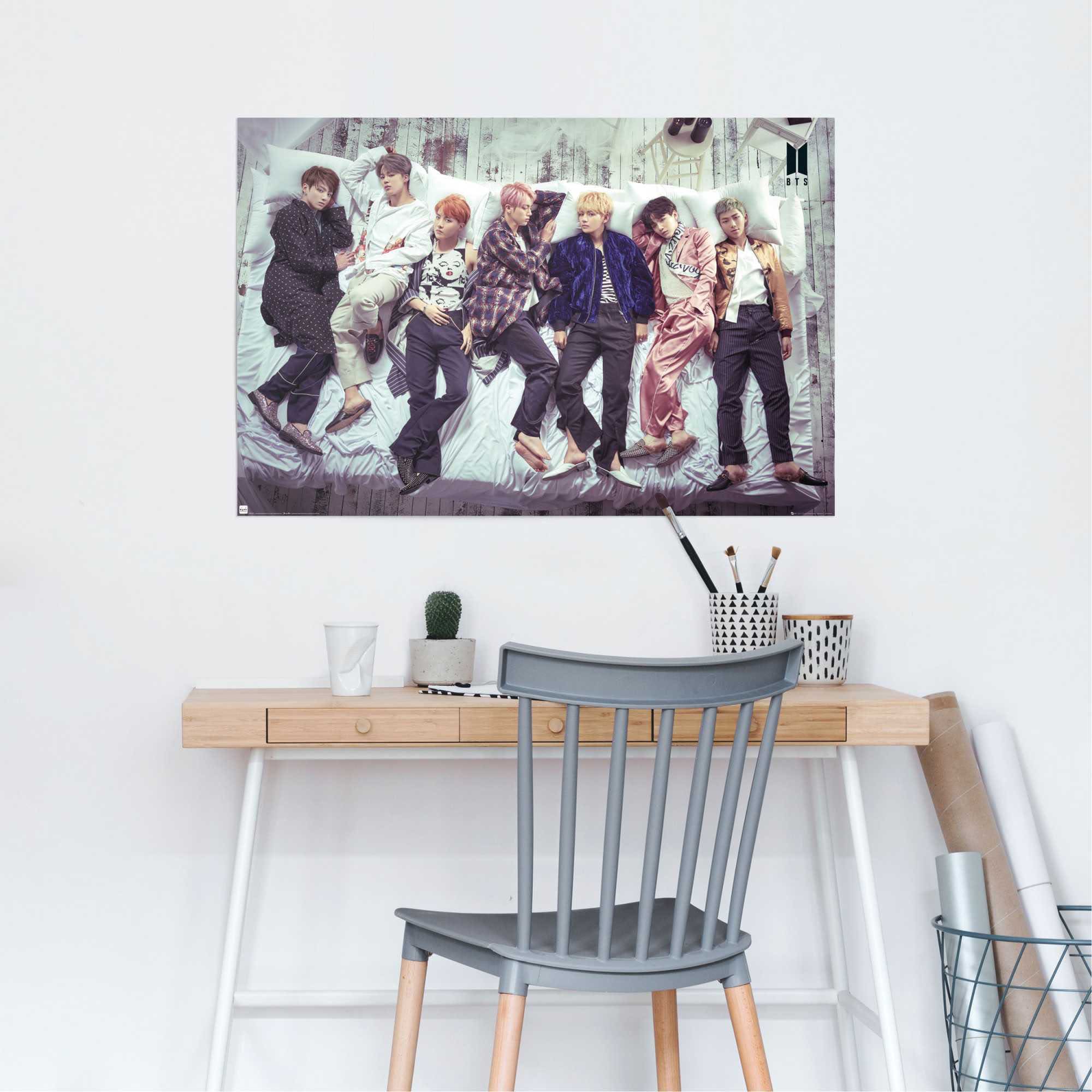 Reinders! Poster »Poster BTS Bett - Band - Bangtan Boys«, Orchester & Bands,  (1 St.) maintenant