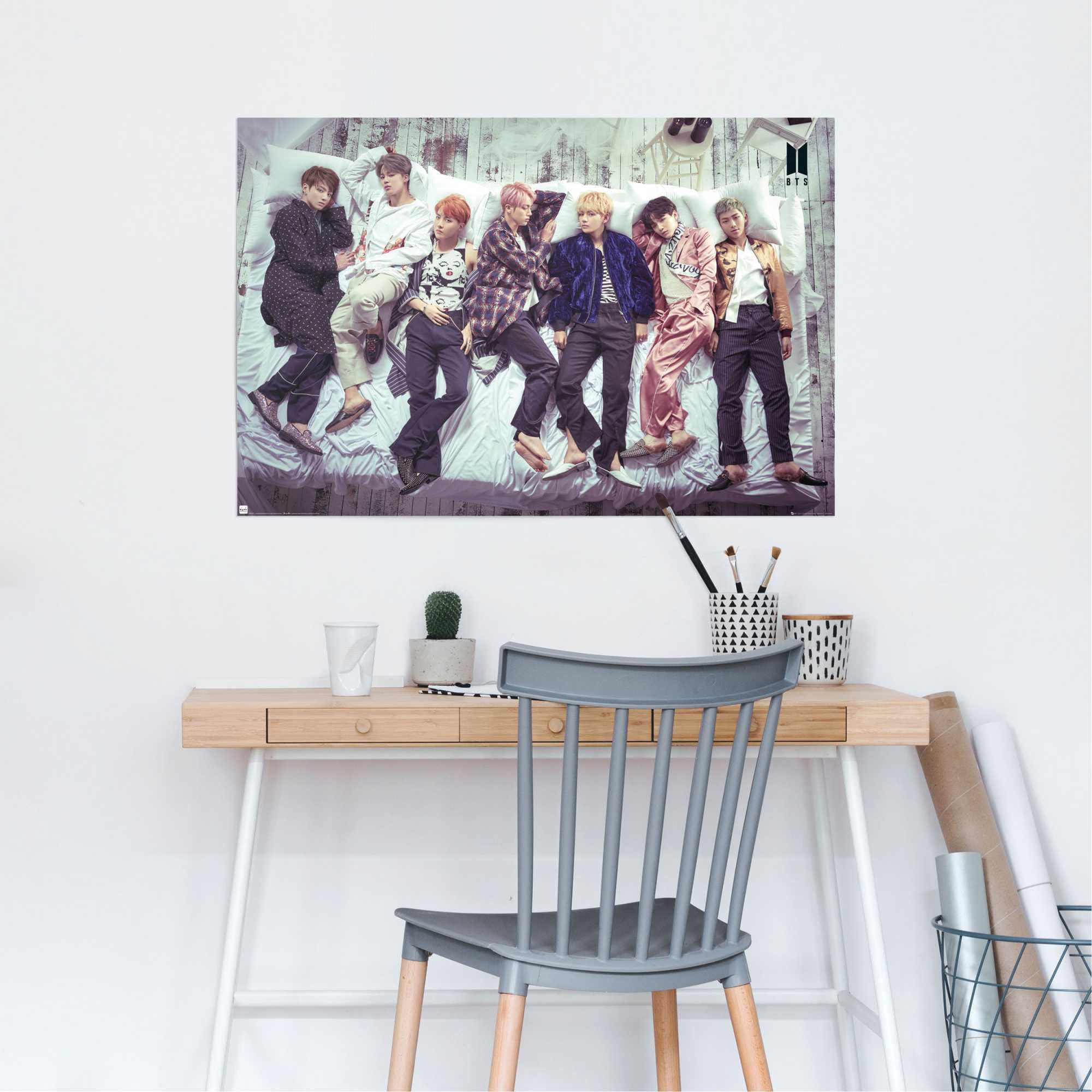 Image of Reinders Poster "Poster BTS Bett - Band - Bangtan Boys" Orchester & Bands 1 Stk. tlg.