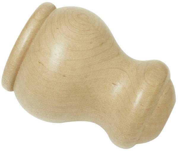 Image of GARDINIA Gardinenstangen-Endstück "Holz für Ø 28 mm" Serie Gardinenstangen-Set Lugano Classic Ø 28 mm