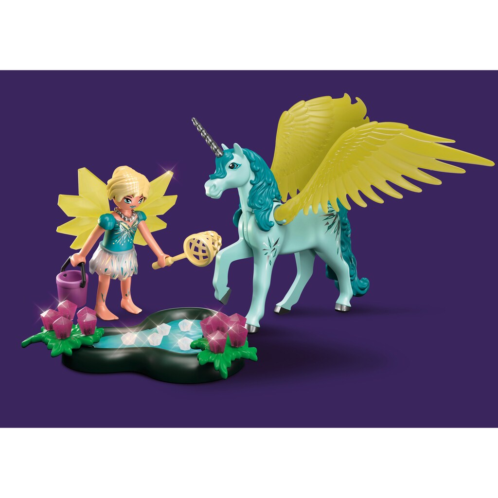 Playmobil® Konstruktions-Spielset »Crystal Fairy mit Einhorn (70809), Adventures of Ayuma«, (30 St.)