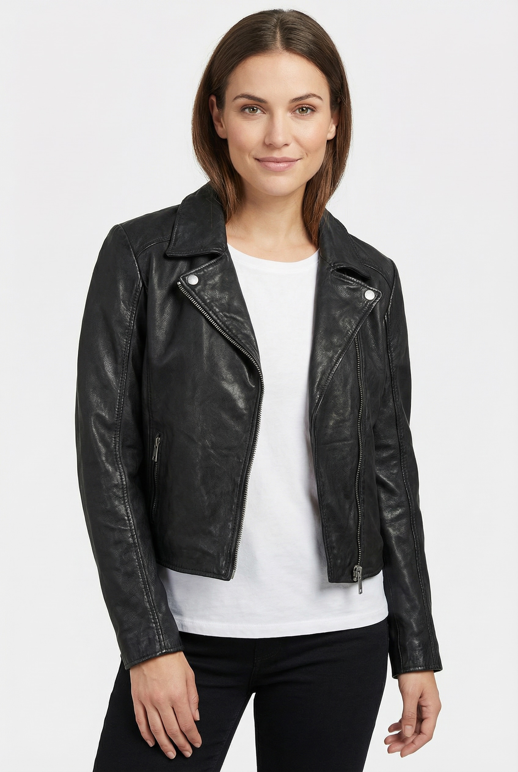 Image of Mauritius Lederjacke "MWKalea" mit Reverskragen