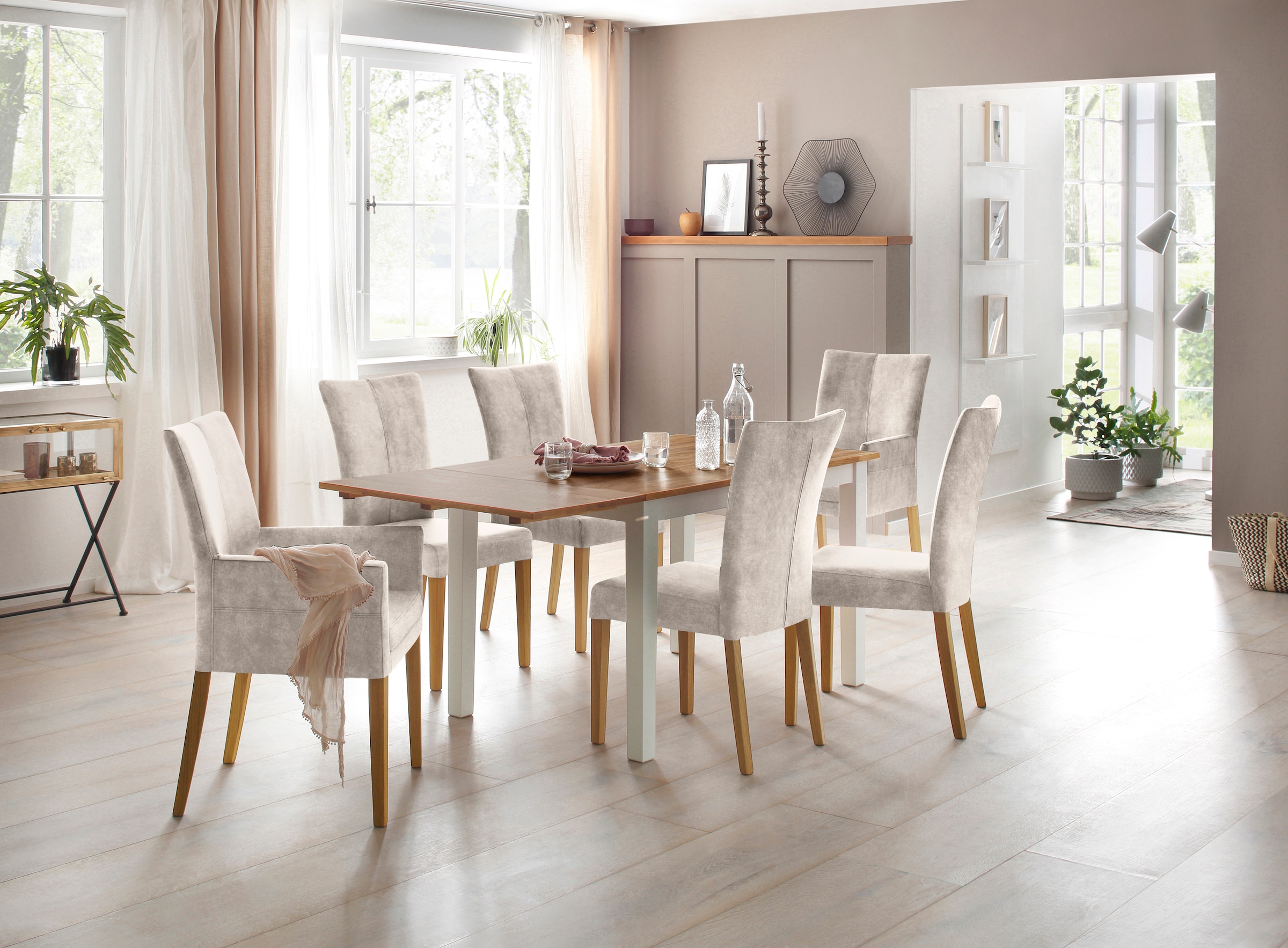 Home affaire Armlehnstuhl »Aspen«, Samtvelours