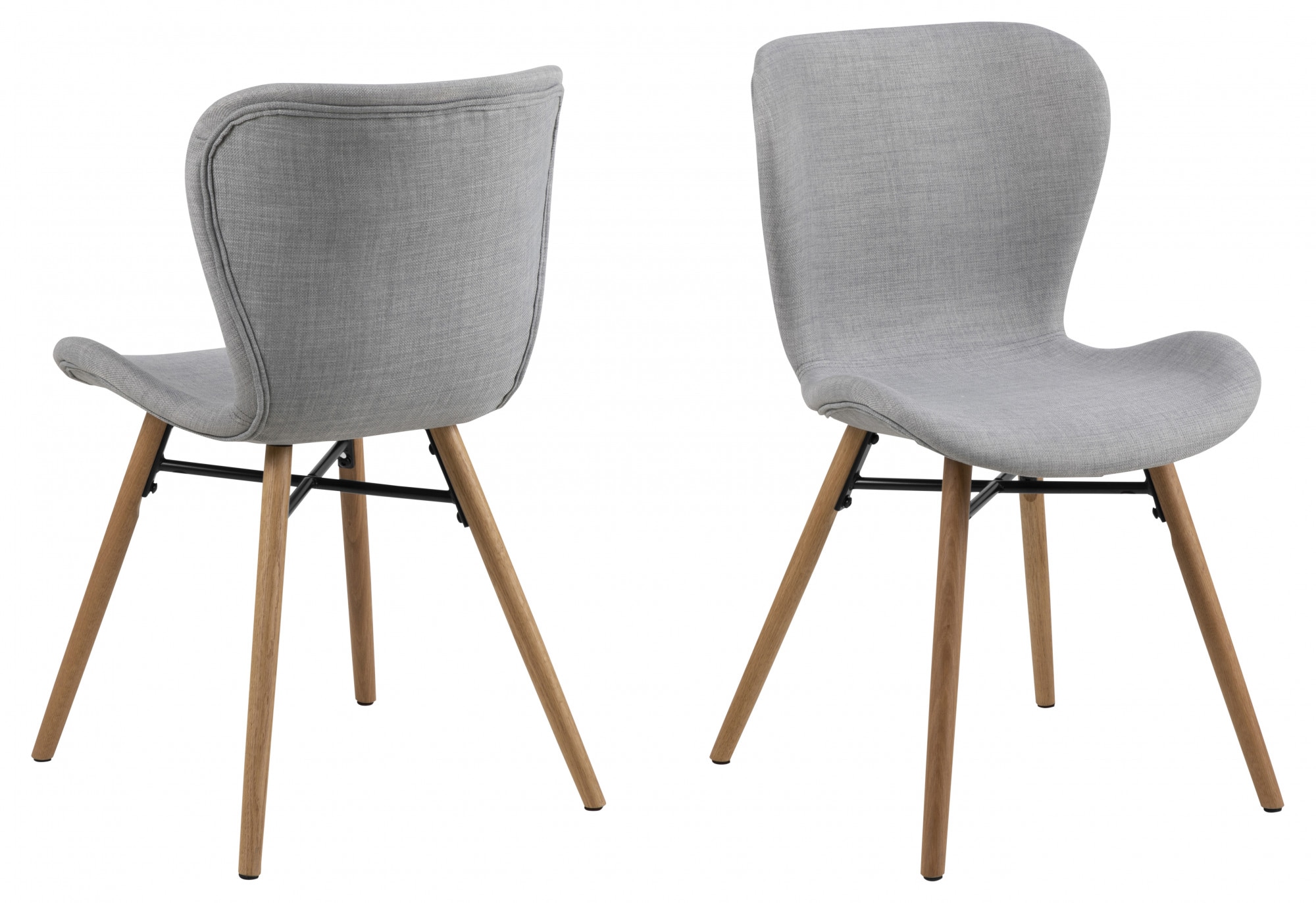 ACTONA GROUP Chaise de salle à manger (Ensemble) 2 cuisen différentes qualités de tissu