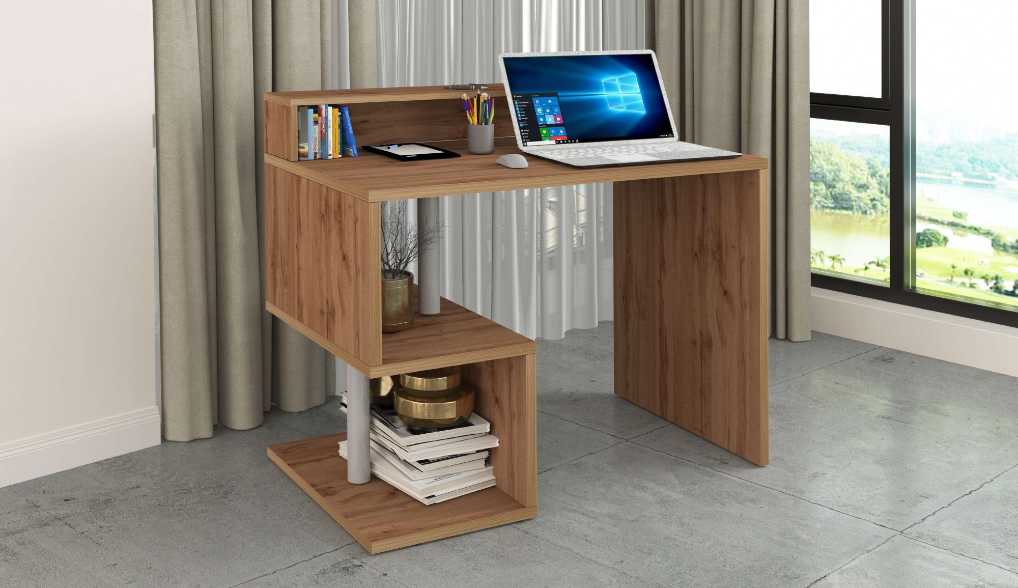 INOSIGN Schreibtisch »Esse, modernes Design«, in verschiedenen Breiten, mit und ohne Monitoraufsatz, Made in Italy