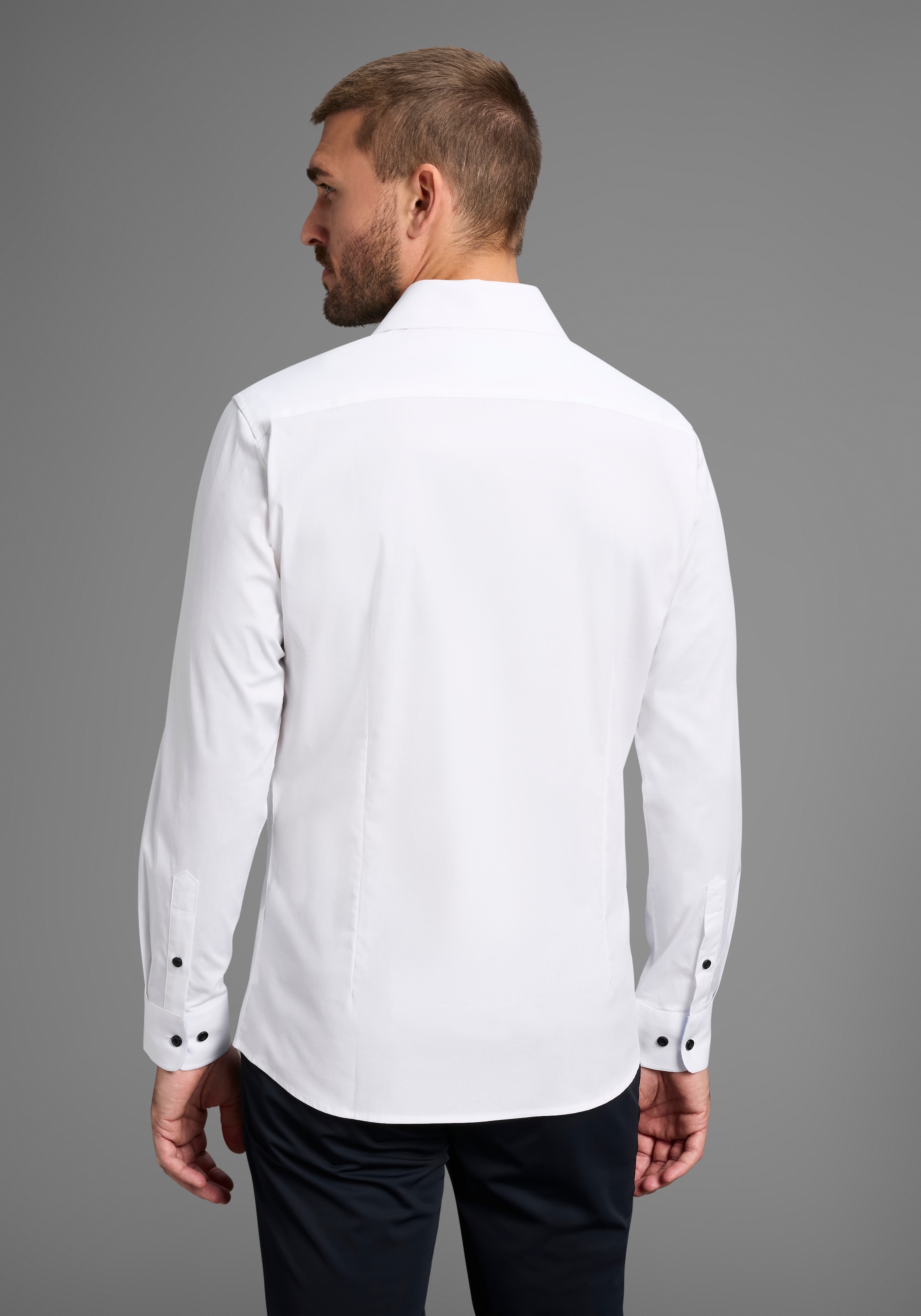 Bruno Banani Langarmhemd »elastische Baumwollqualität« für maximale Bewegungsfreiheit durch Stretch