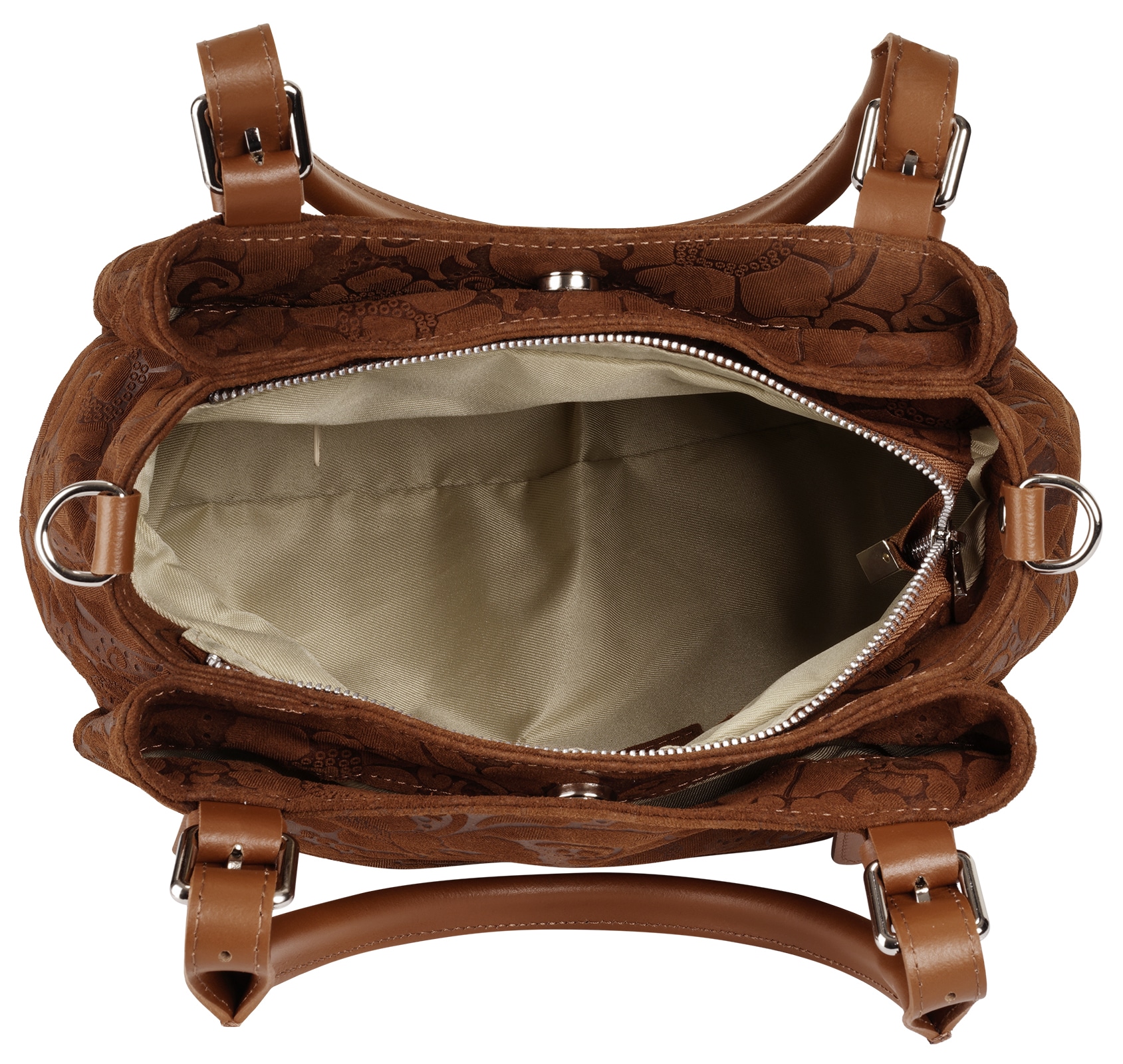 Samantha Look Sac à bandoulière echt Leder, Made in Italy