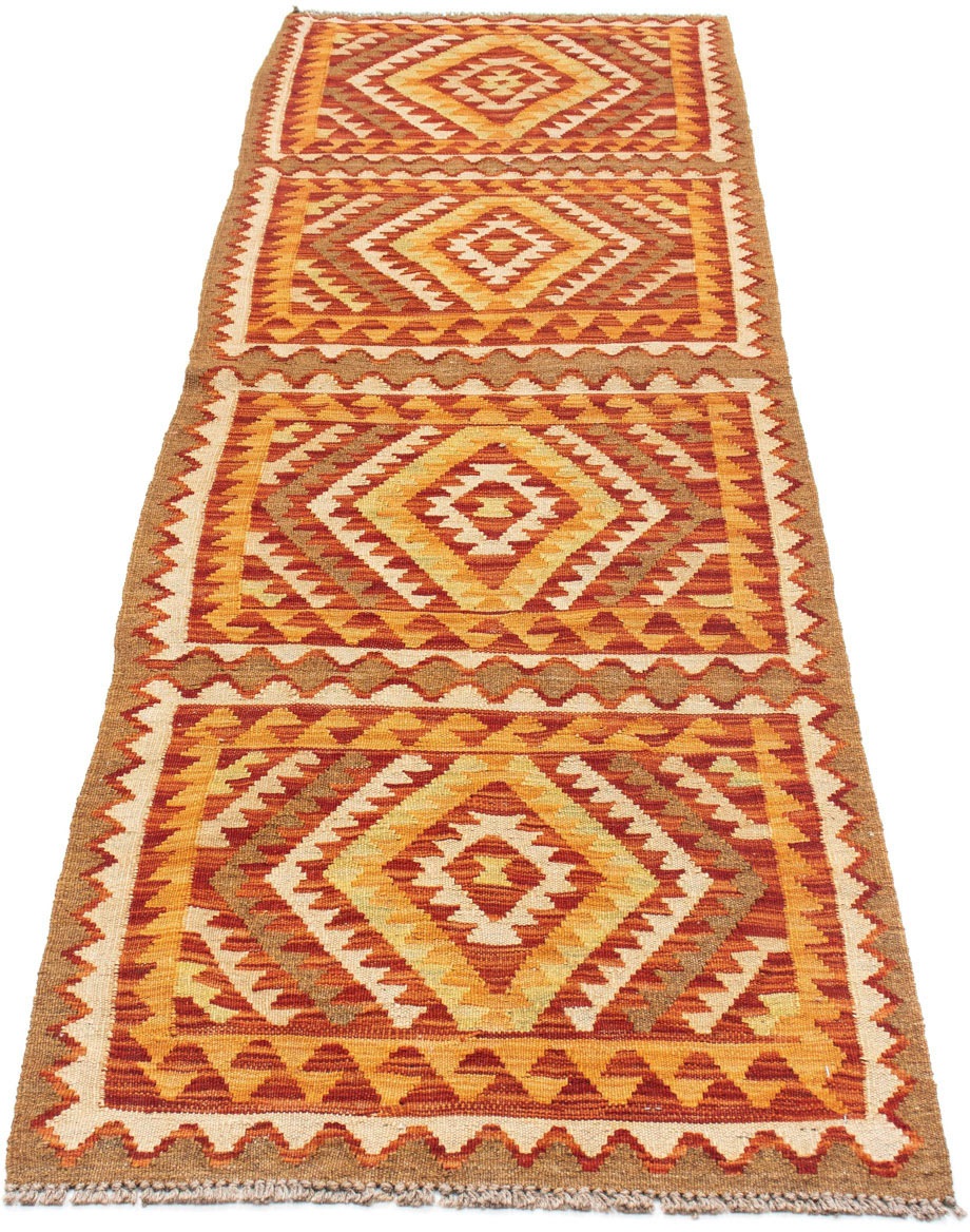 Image of morgenland Läufer »Kelim Medaillon Marrone 231 x 62 cm«, rechteckig, 0,4 mm Höhe, OrientOptik bei Ackermann Versand Schweiz