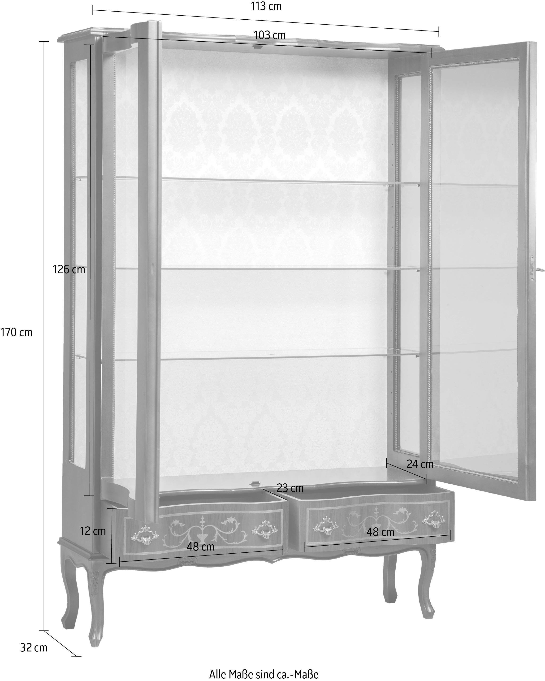 Home affaire Vitrine »PUCCINI 563«, Höhe 170 cm