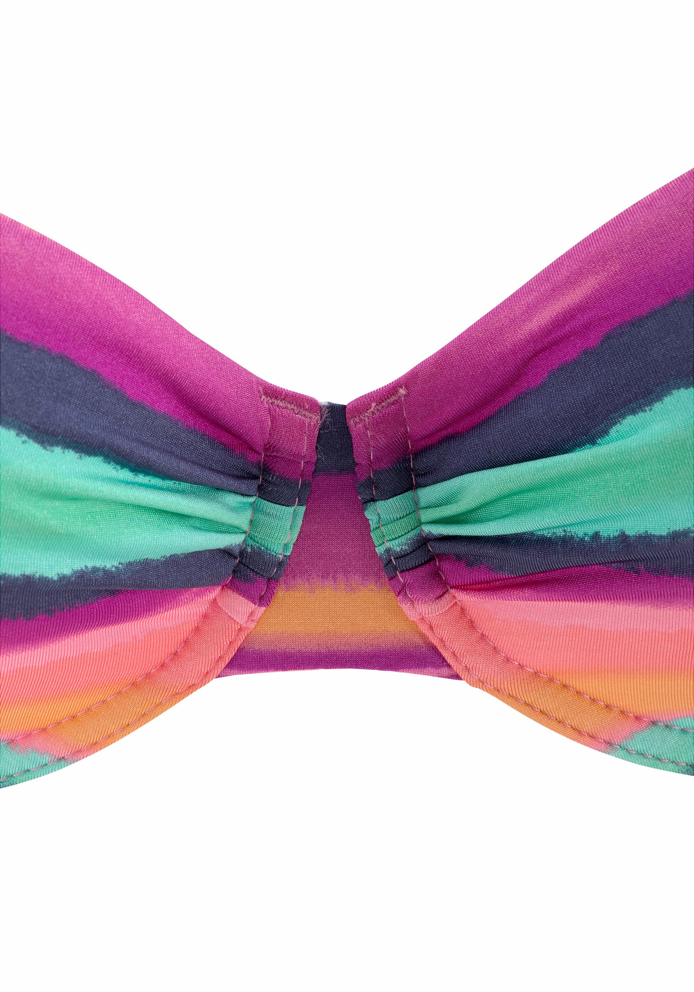 LASCANA Bügel-Bikini-Top »Rainbow«, mit seitlicher Regulierung