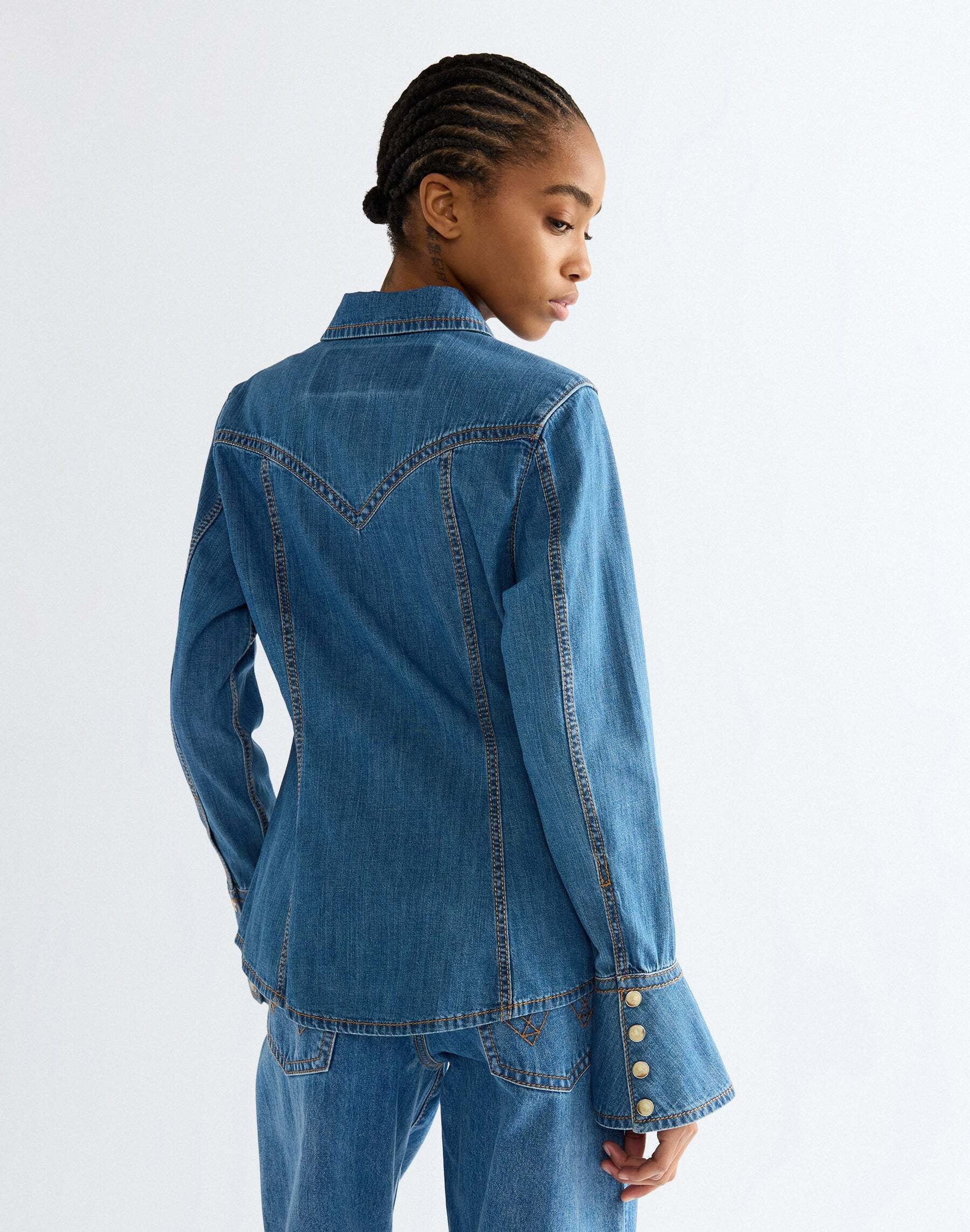 Wrangler Jeansbluse »WRANGLER Jeanshemd Super Western«